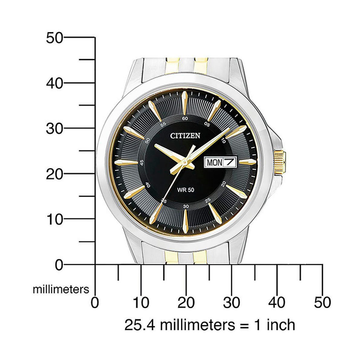 Citizen Quarzuhr BF2018-52EC, Armbanduhr, Herrenuhr, Damenuhr, Edelstahlarmband, Datum