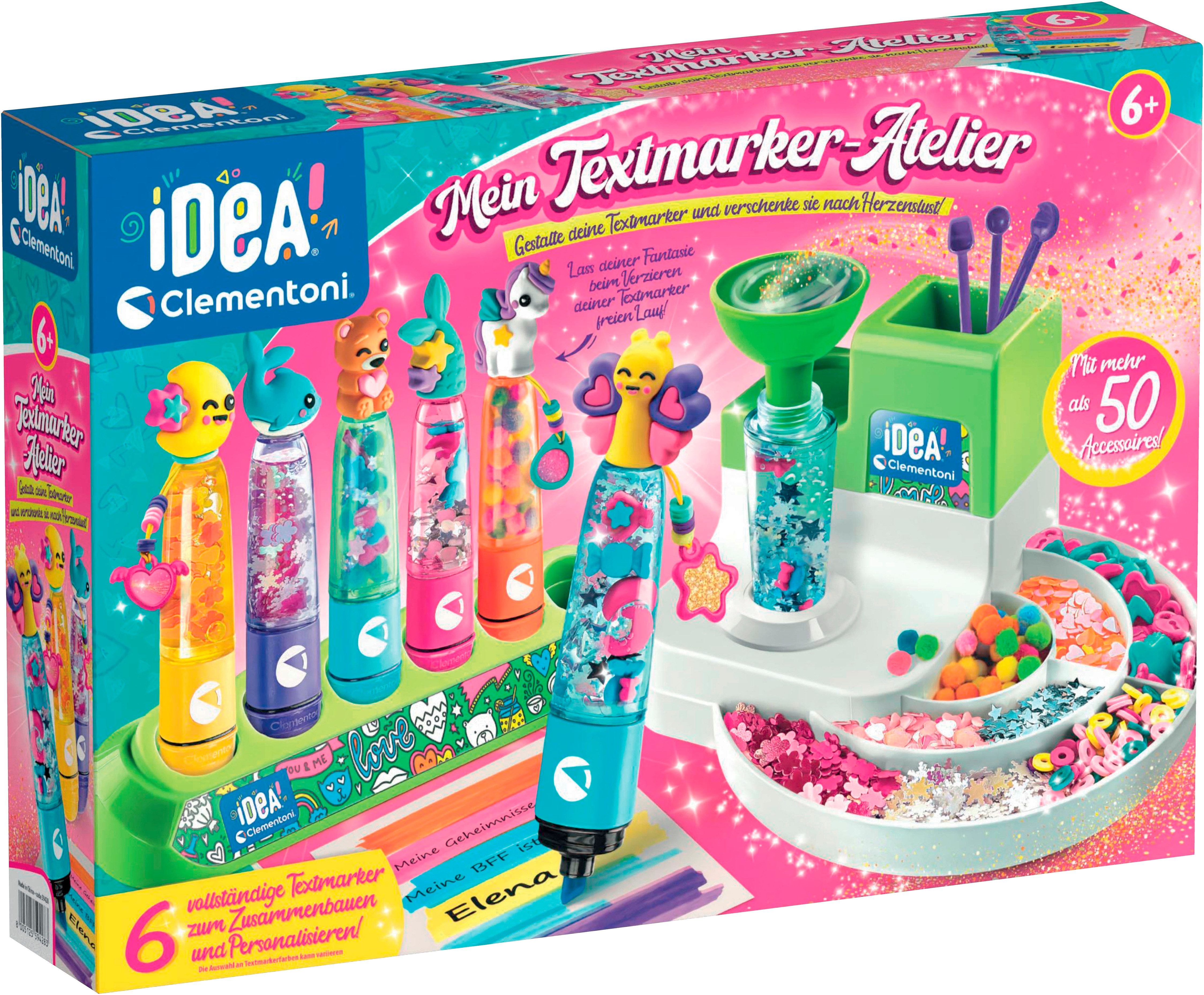 Clementoni® Kreativset Idea, Mein Textmarker-Atelier, Made in Europe