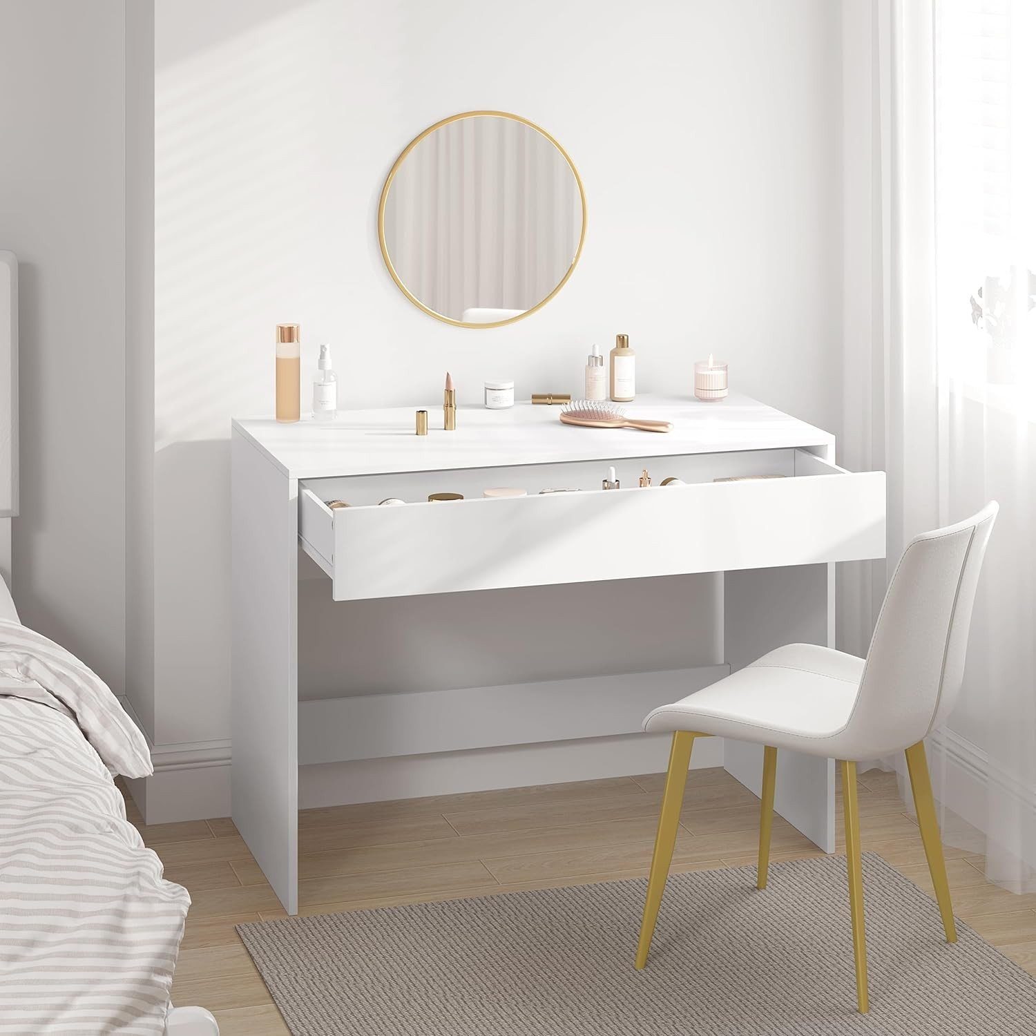 EUGAD Schreibtisch (1-St), Bürotisch PC Tisch mit Schublade&Stauraum günstig online kaufen