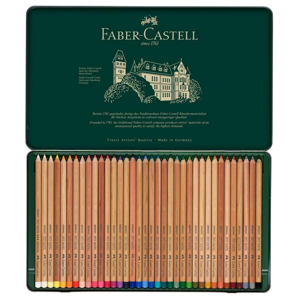 Faber-Castell Pastellkreide 36 Pitt Pastell Stifte, Künstlerpastellstifte