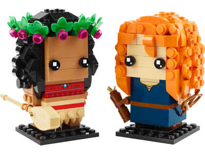 LEGO® Spielbausteine LEGO 40621 BrickHeadz Vaiana und Merida, (Set, 410 St., Unterhaltung)