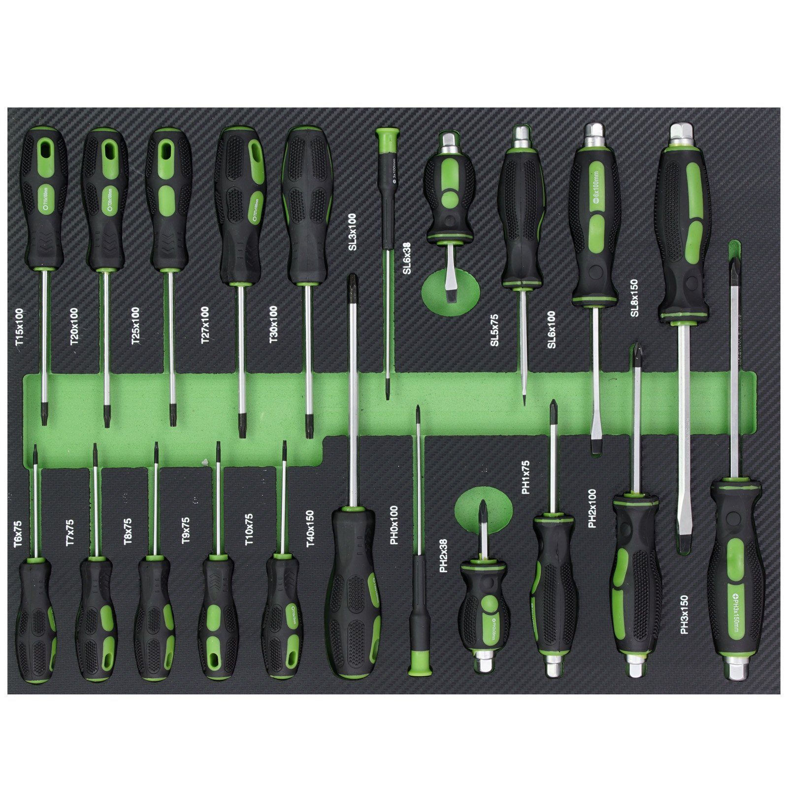 TRUTZHOLM Werkzeugset Schraubendreher Set 21tlg. Werkzeug Einlage 52x40cm S günstig online kaufen