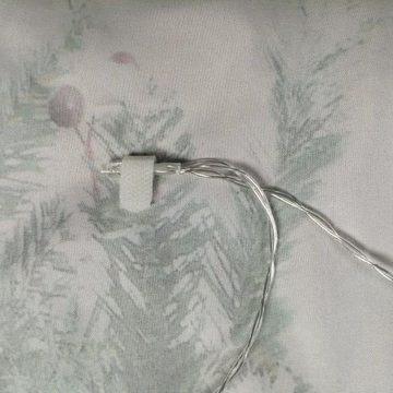 Vorhang Xmas Tree W/LED, my home, Stangendurchzug (1 St), blickdicht, Blickdicht, Tannenbaum, weihnachtlich, HxB: 230x140, 15 LED-Lichter