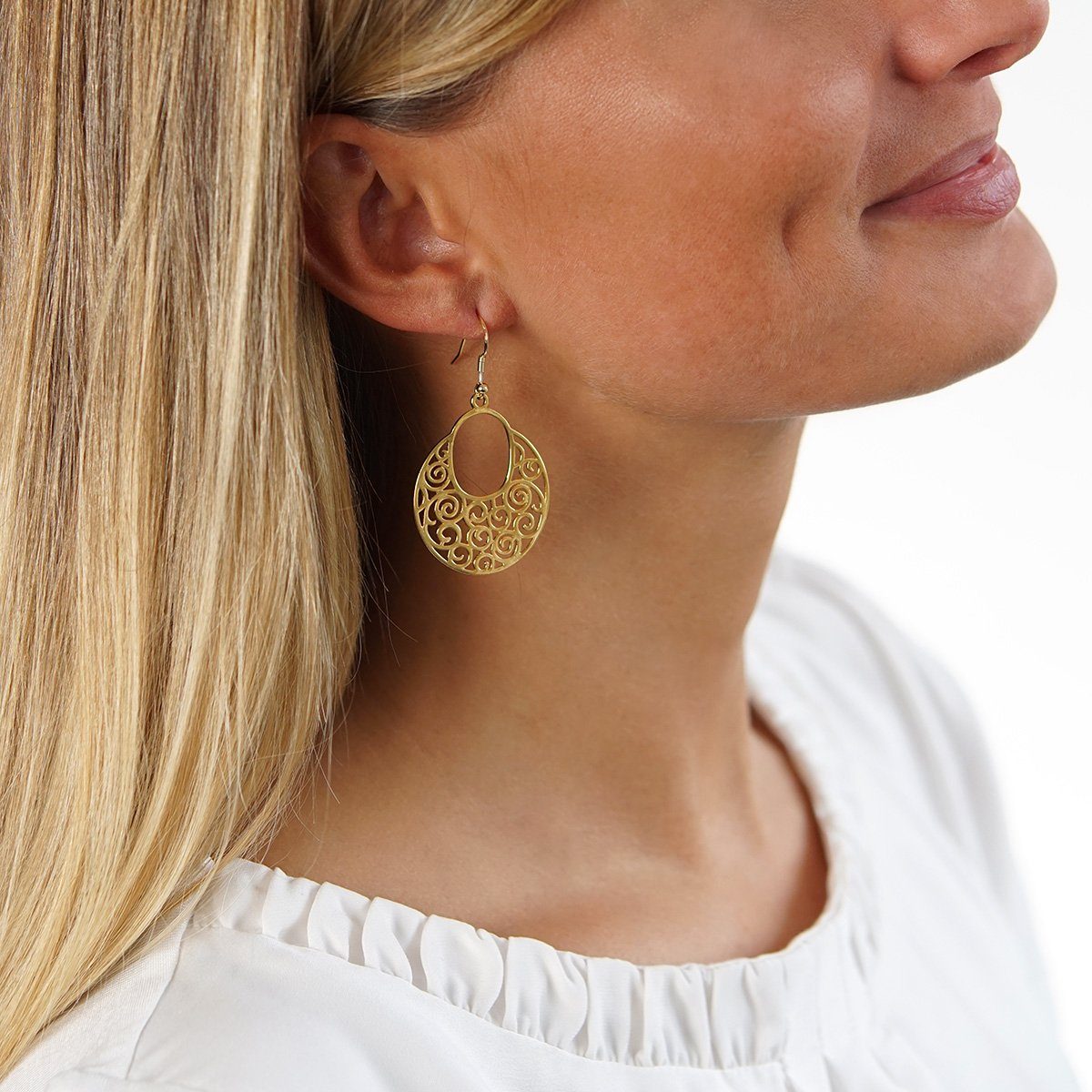 Materia Paar Ohrhänger Damen Ohrringe Gold günstig online kaufen