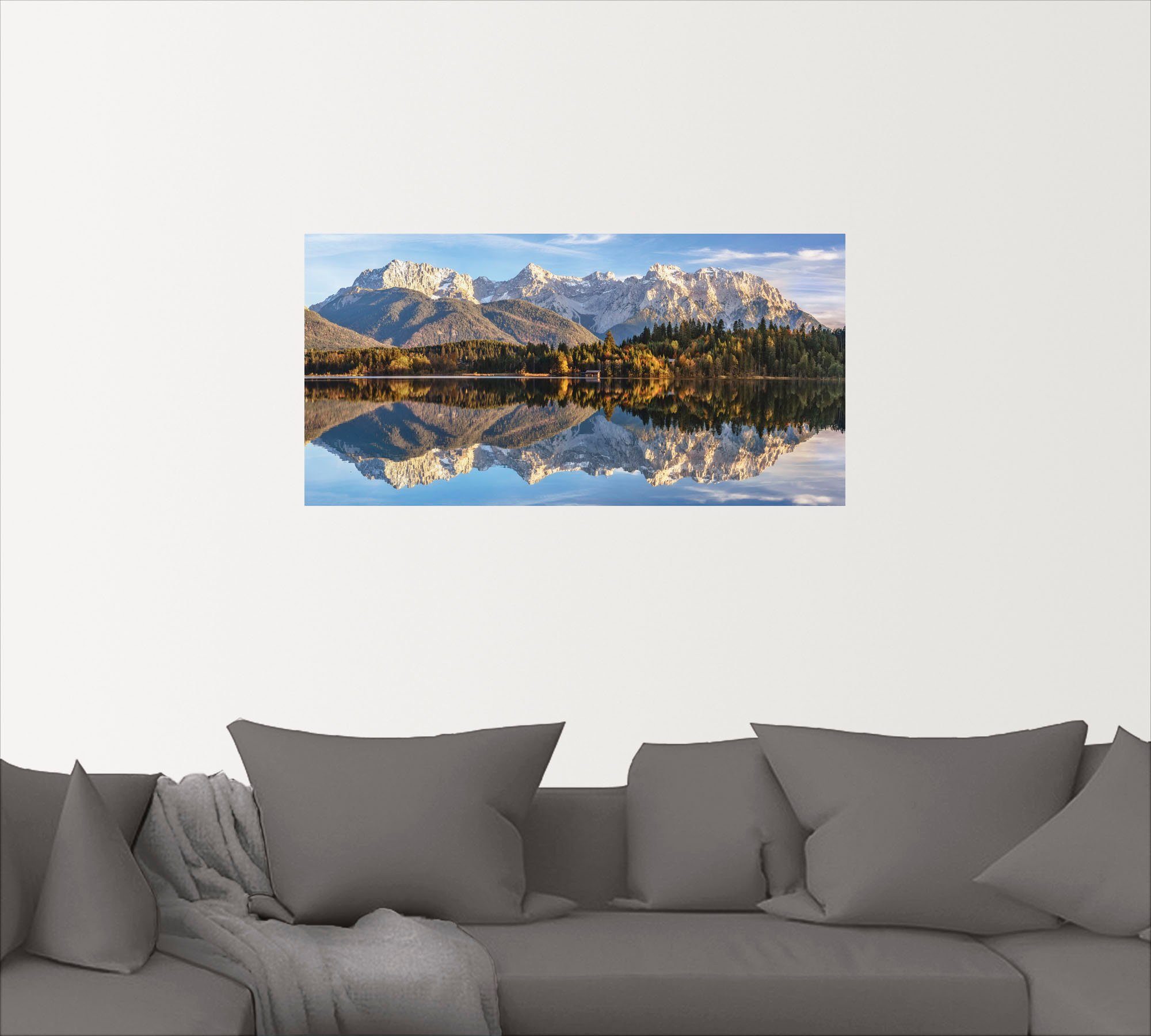 Artland Wandbild »Karwendelblick am Barmsee«, Berge & Alpenbilder (1 Stück), in vielen Größen & Produktarten - Alubild / Outdoorbild für den Außenbereich, Leinwandbild, Poster, Wandaufkleber / Wandtattoo auch für Badezimmer geeignet-kaufen