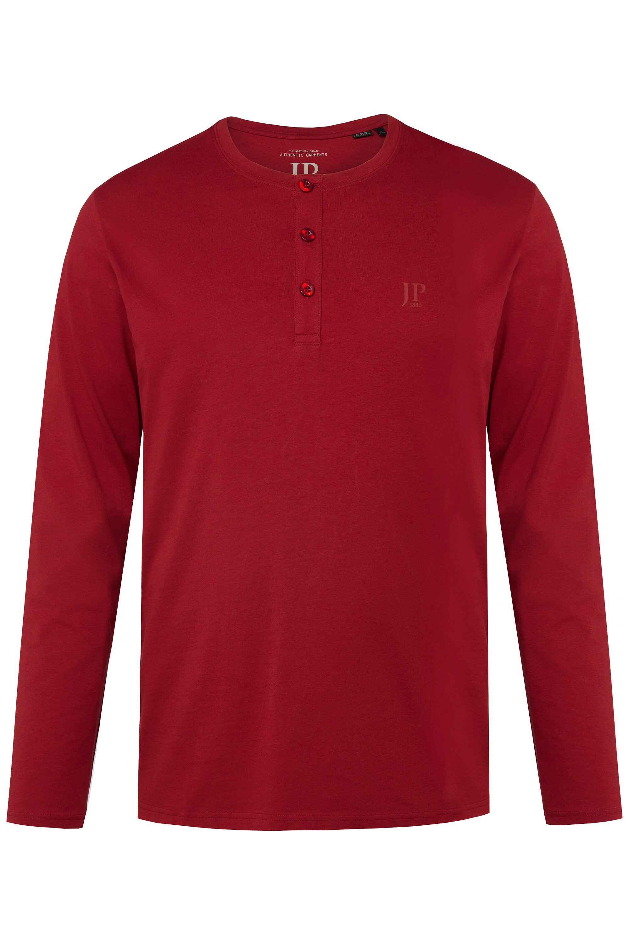 JP1880 T-Shirt Henley Basic Shirt Langarm Knopfleiste günstig online kaufen