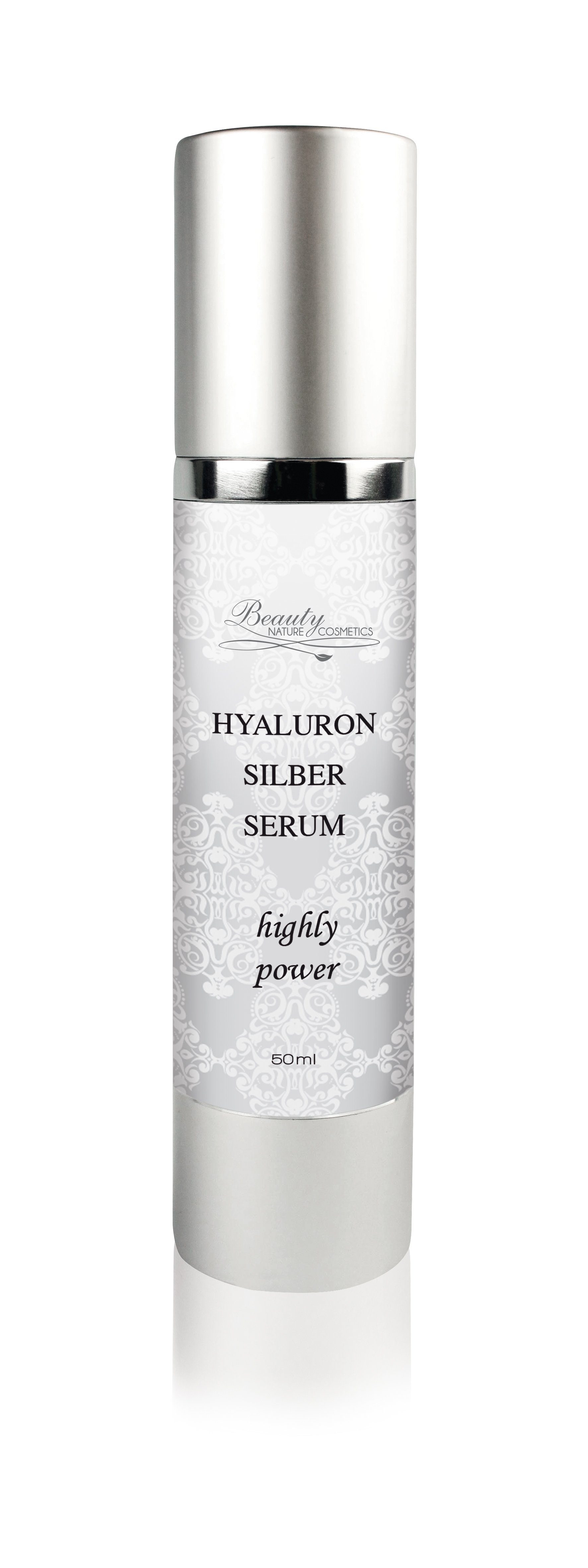 Anti-Aging-Augencreme Beauty Nature Cosmetics Hyaluron Silber Serum