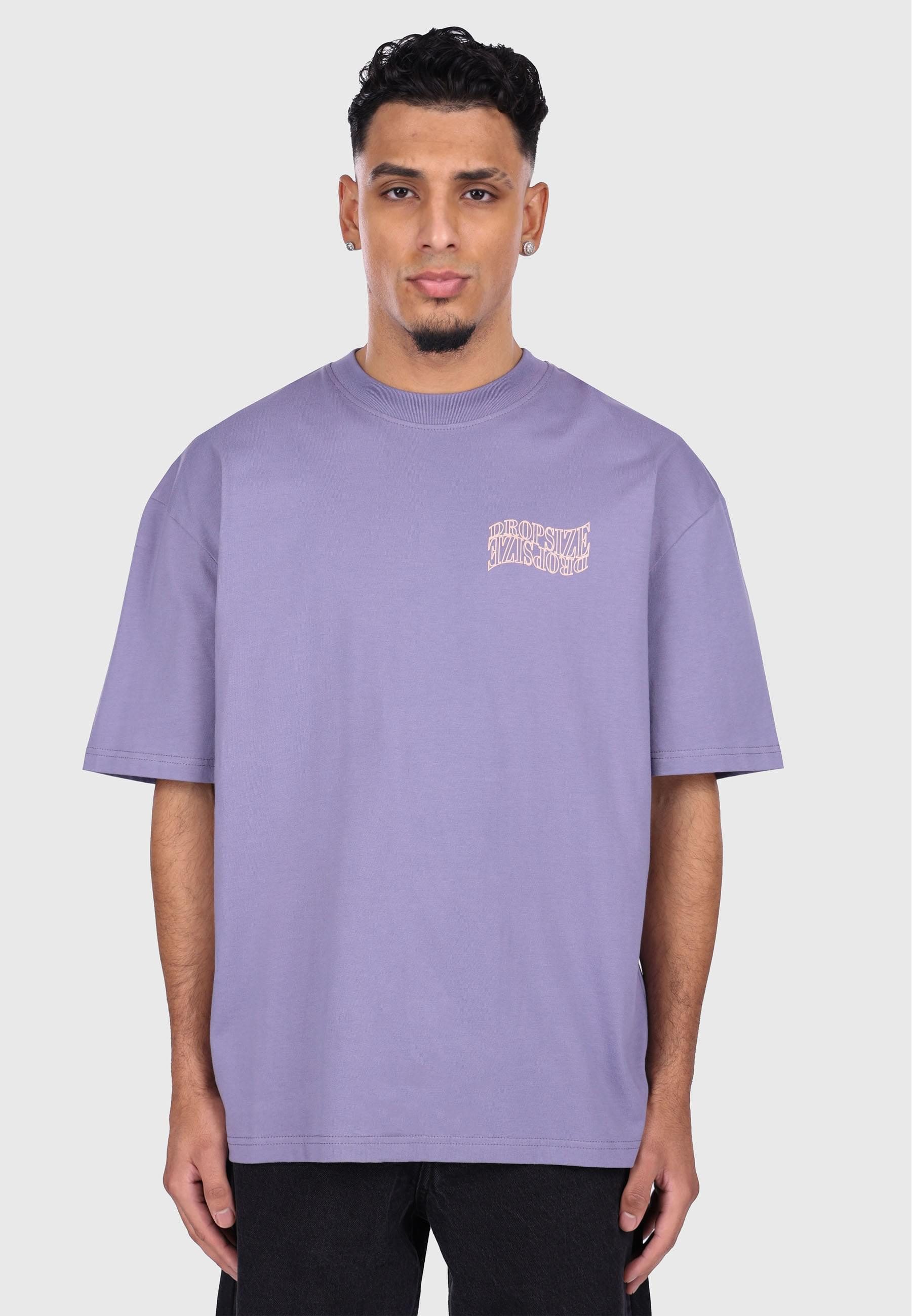 Dropsize T-Shirt Dropsize HEAVY OVERSIZE MIRRORED LOGO T-SHIRT (1-tlg)