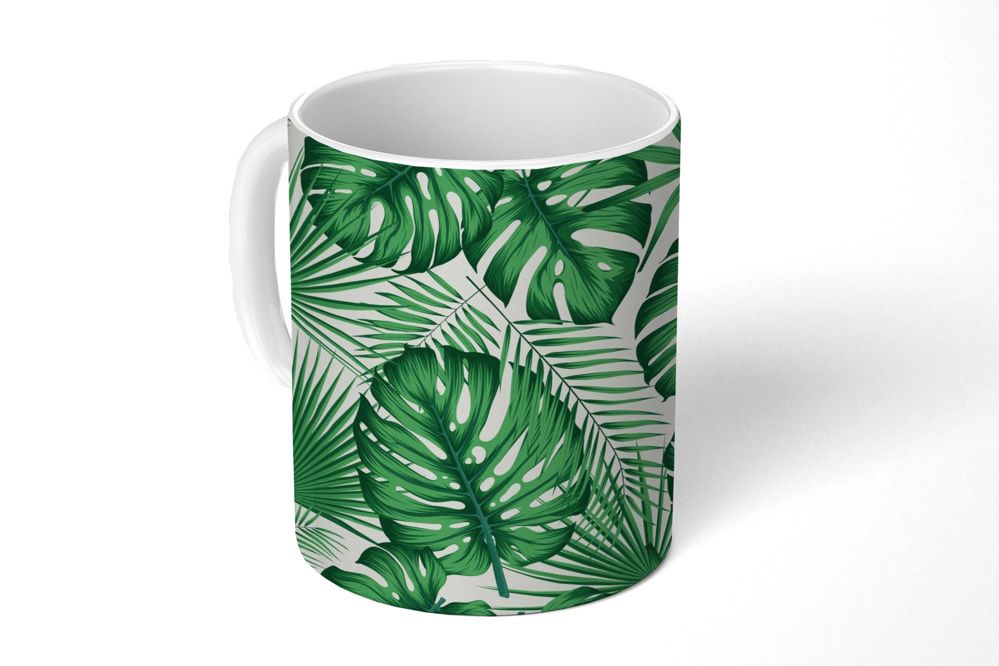 Kaffeetassen, Tasse - Geschenk Teetasse, Teetasse, Dschungel - MuchoWow Blätter, Becher, Tropisch Keramik,