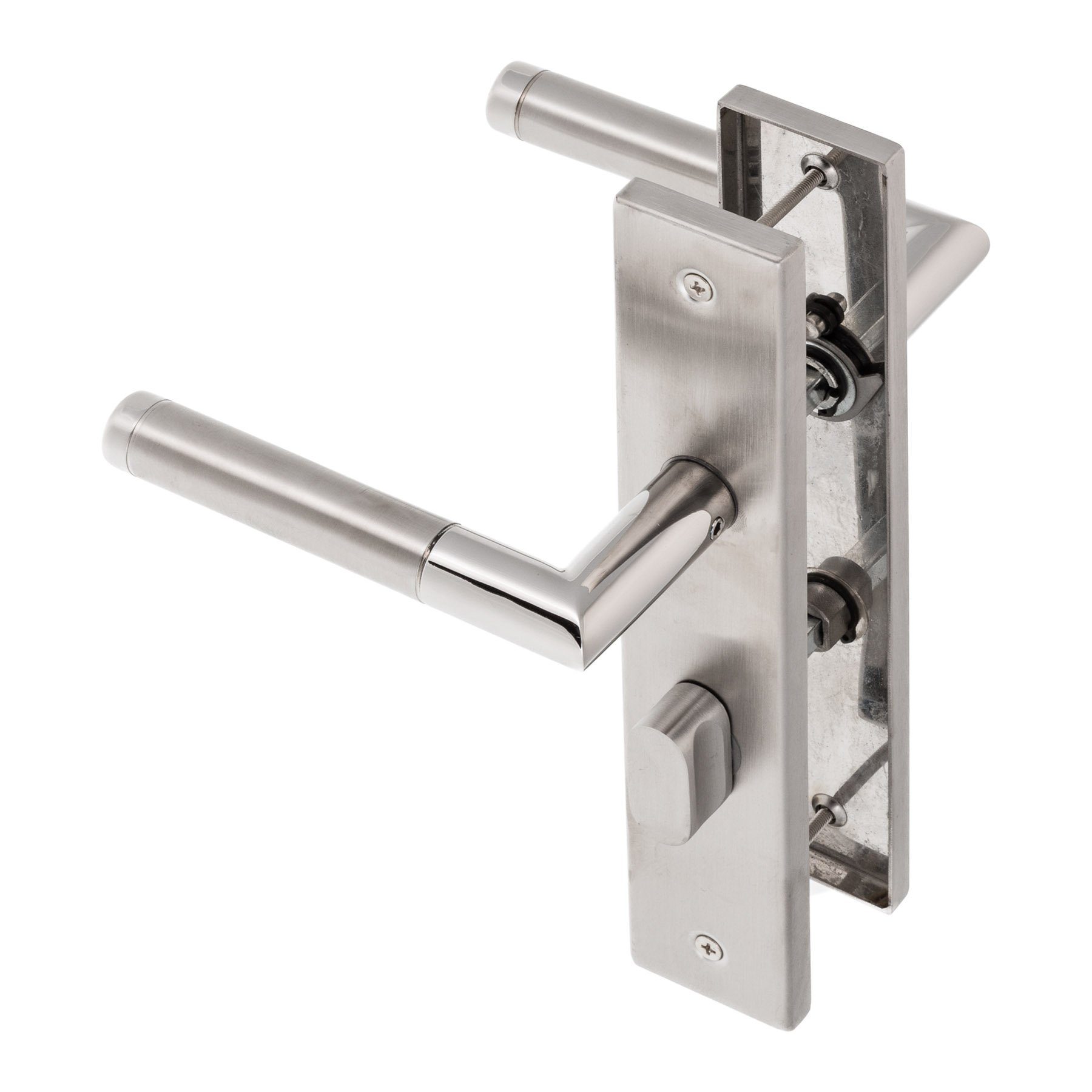 Türbeschläge24 Drückergarnitur Langschild Core Q, festdrehbar gelagert & Rü günstig online kaufen