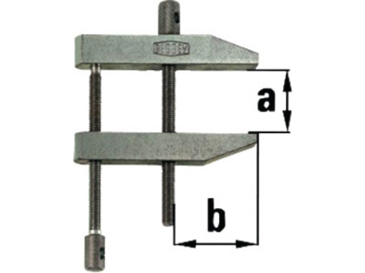 Bessey Zwinge Parallelschraubzwinge PA Spann-W.60mm Spindelf doppelte BESSEY A.35mm