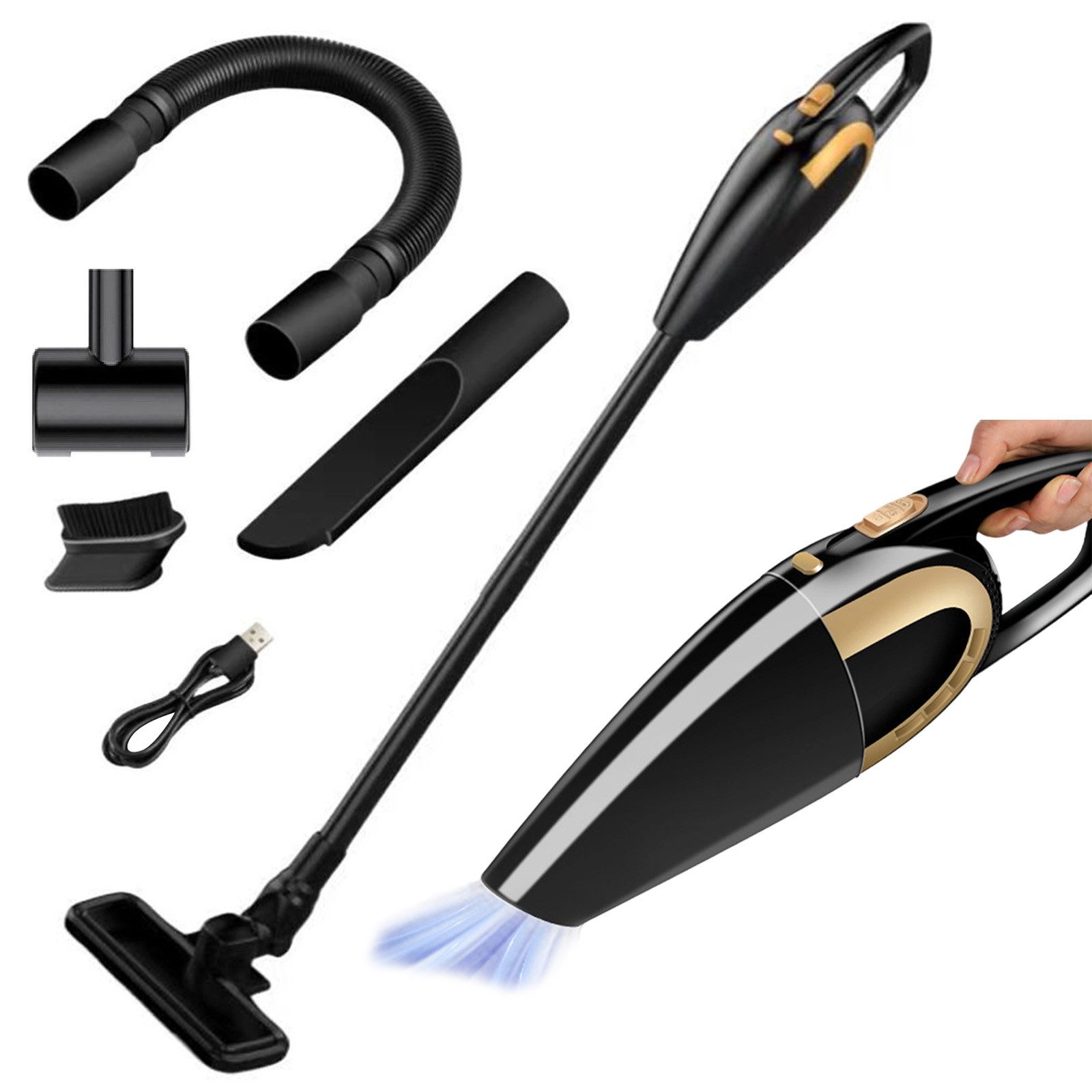 REDOM Akku-Bodenstaubsauger tragbar Ручные пылесосы Nass Trocken Sauger, 120,00 W, Beutellos, 8000Pa mit HEPA Edelstahlfilter 7500mAh Akku 20Min Laufzeit