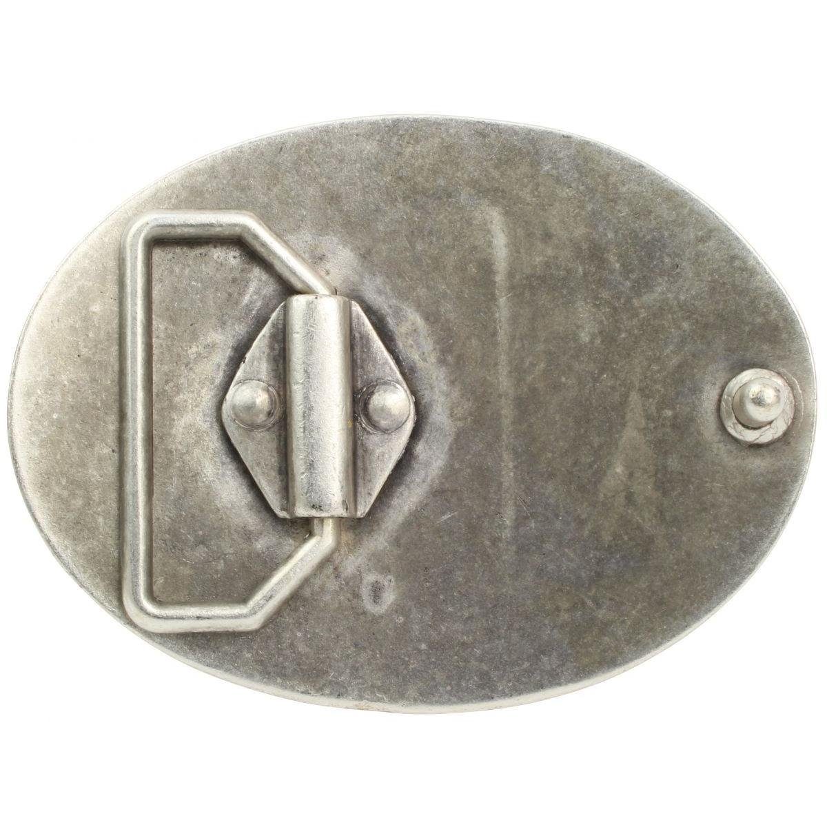 BELTINGER Gürtelschnalle Welle 4,0 cm - Buckle Wechselschließe Gürtelschließe 40mm Massiv - Dru (1-St)