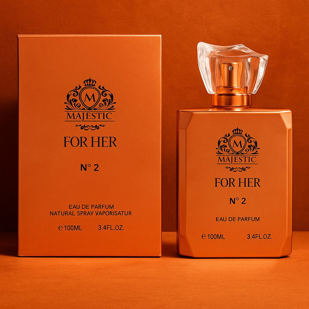 Fine Perfumery London Eau de Parfum Majestic No.2 for Her Inspiriert von Bitter Peach Made in UK 100 ml