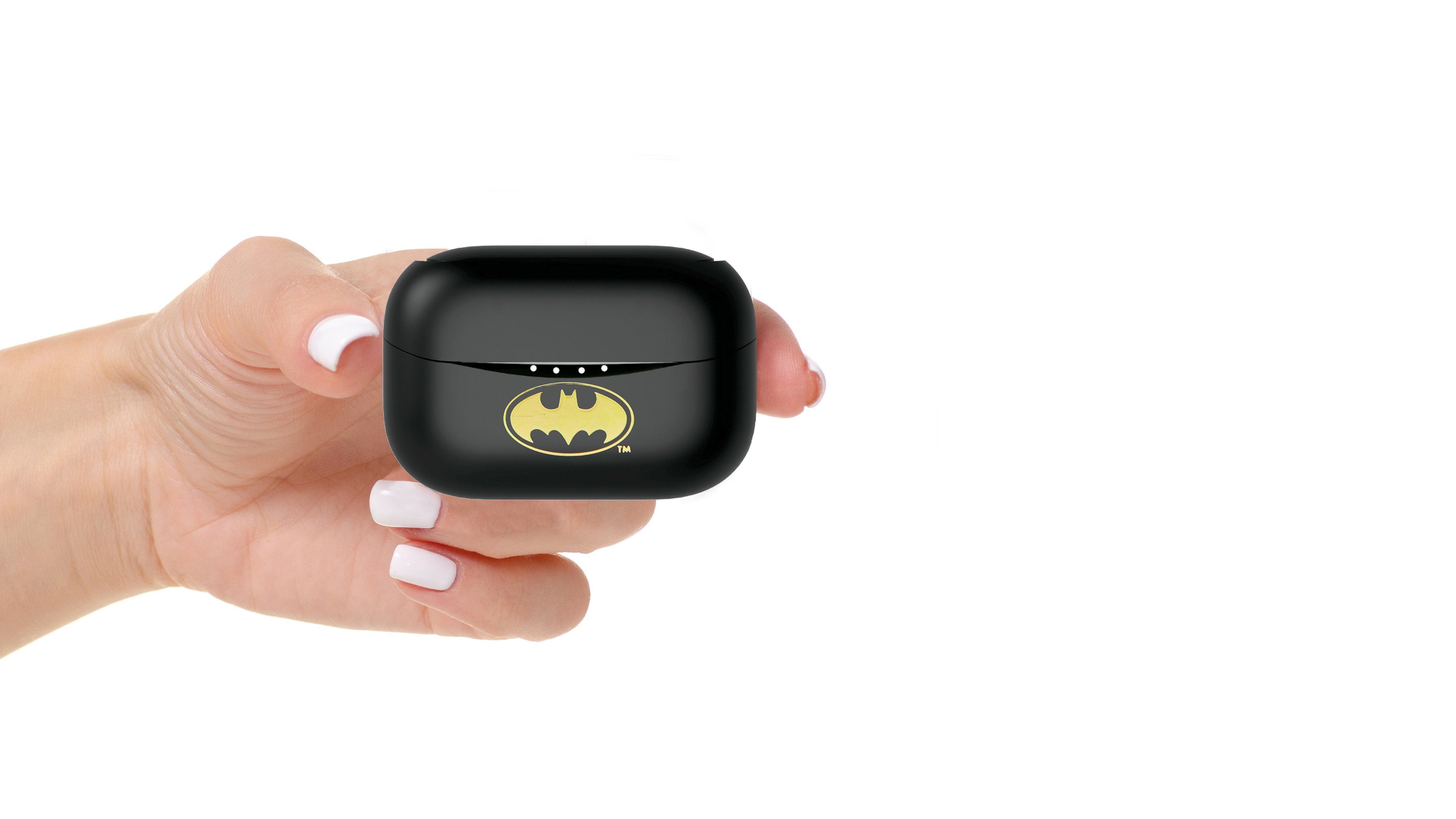 Schwarz Kinder-Kopfhörer V5.0 Ladebox) Klang, Gewicht, mit Bluetooth OTL (Bluetooth, Leichtes True Ladebox, Wireless, Bluetooth-Kopfhörer Hochwertiger Batman