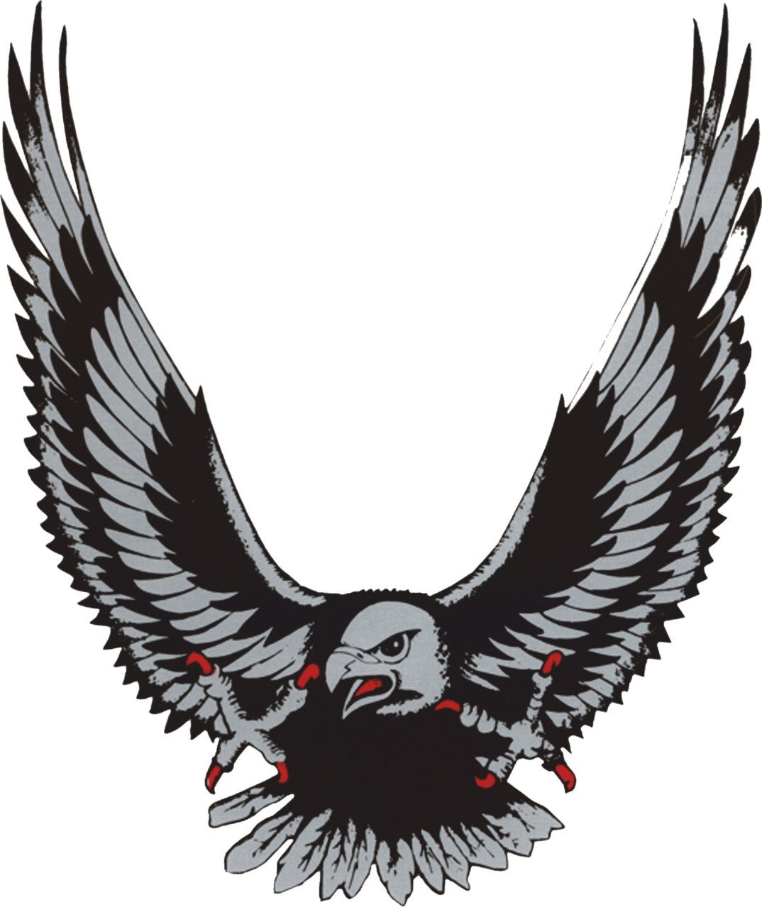 Aufkleber Hermann Schütz Aufkleber Adler silber 125x100