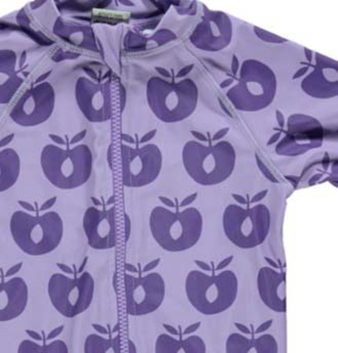 Småfolk Badeanzug SMAFOLK UV-Schutz Badeanzug allover Apfel Print lila