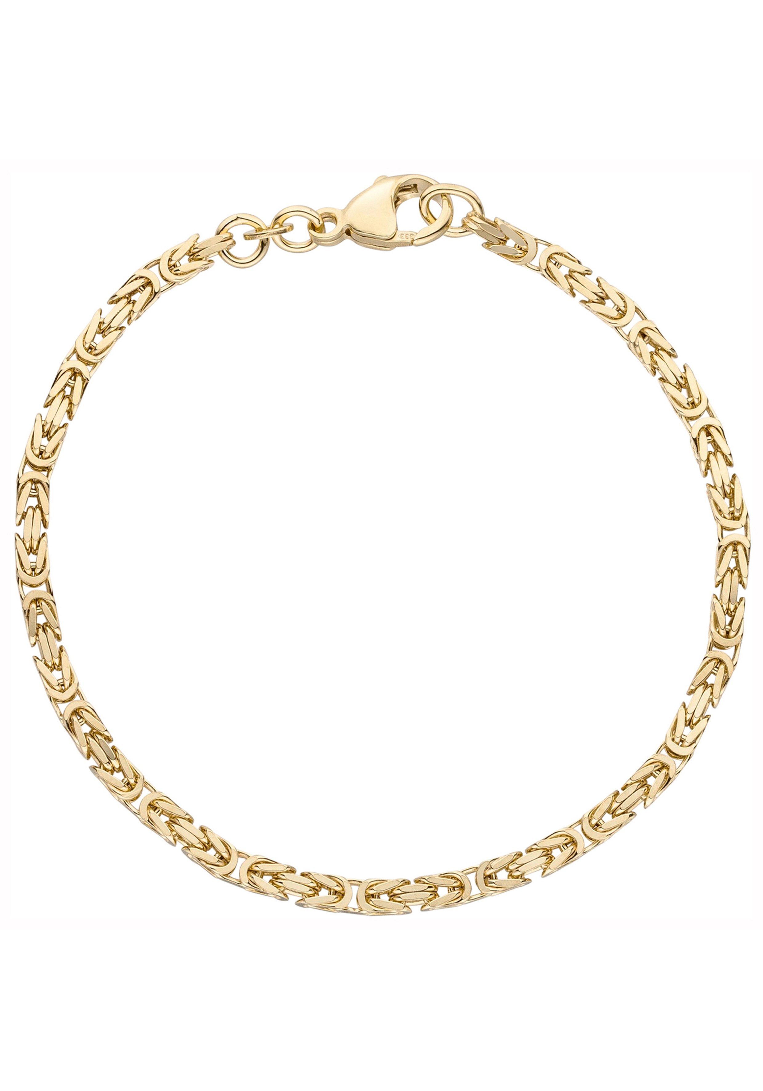 JOBO Armband, Königsarmband 333 Gold massiv 21 cm