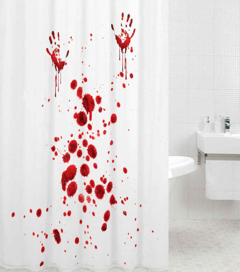 Sanilo Duschvorhang Blood Hands Breite 180 cm, Höhe 200 cm