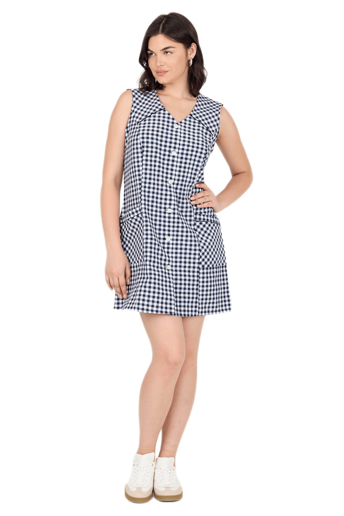 Phistan Tunikakleid Kurzer Kasack – garngefärbter günstig online kaufen