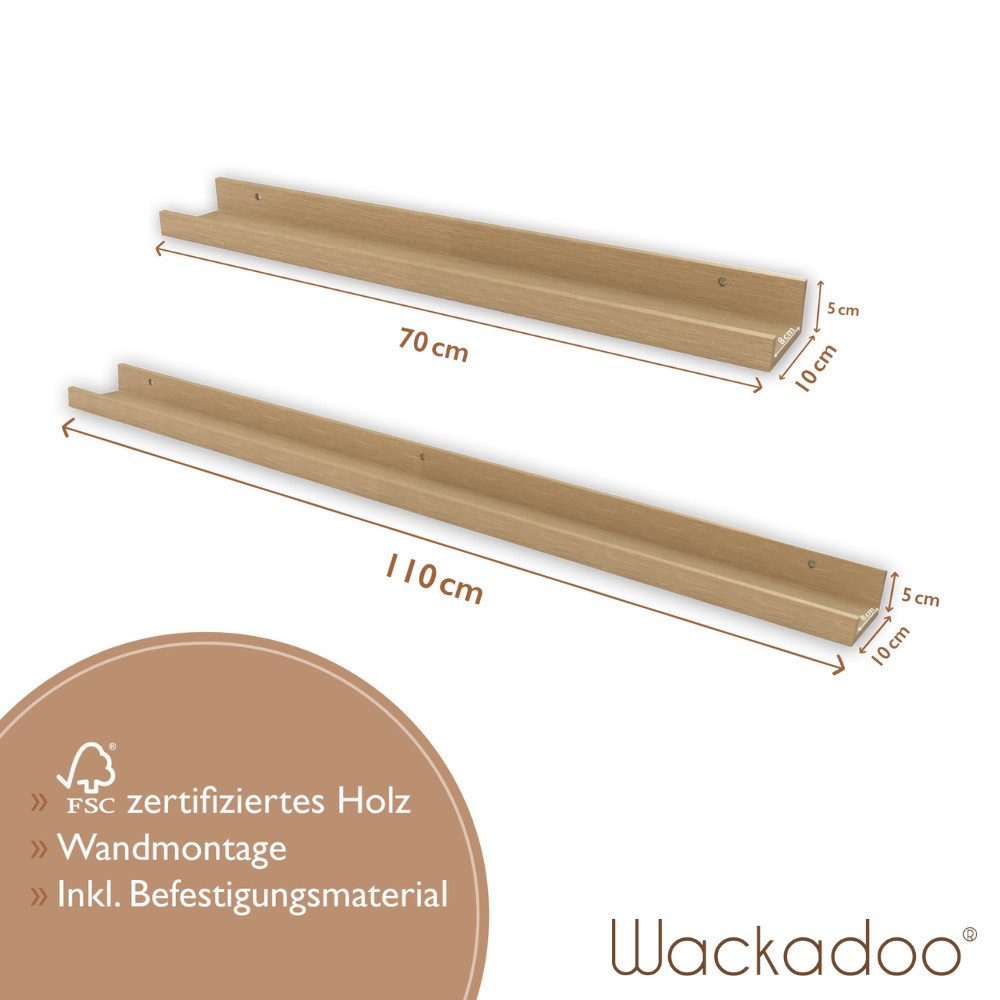 Wackadoo Living Bilderleiste Wandregal aus FSC® Holz für Fotos & Dekoration günstig online kaufen