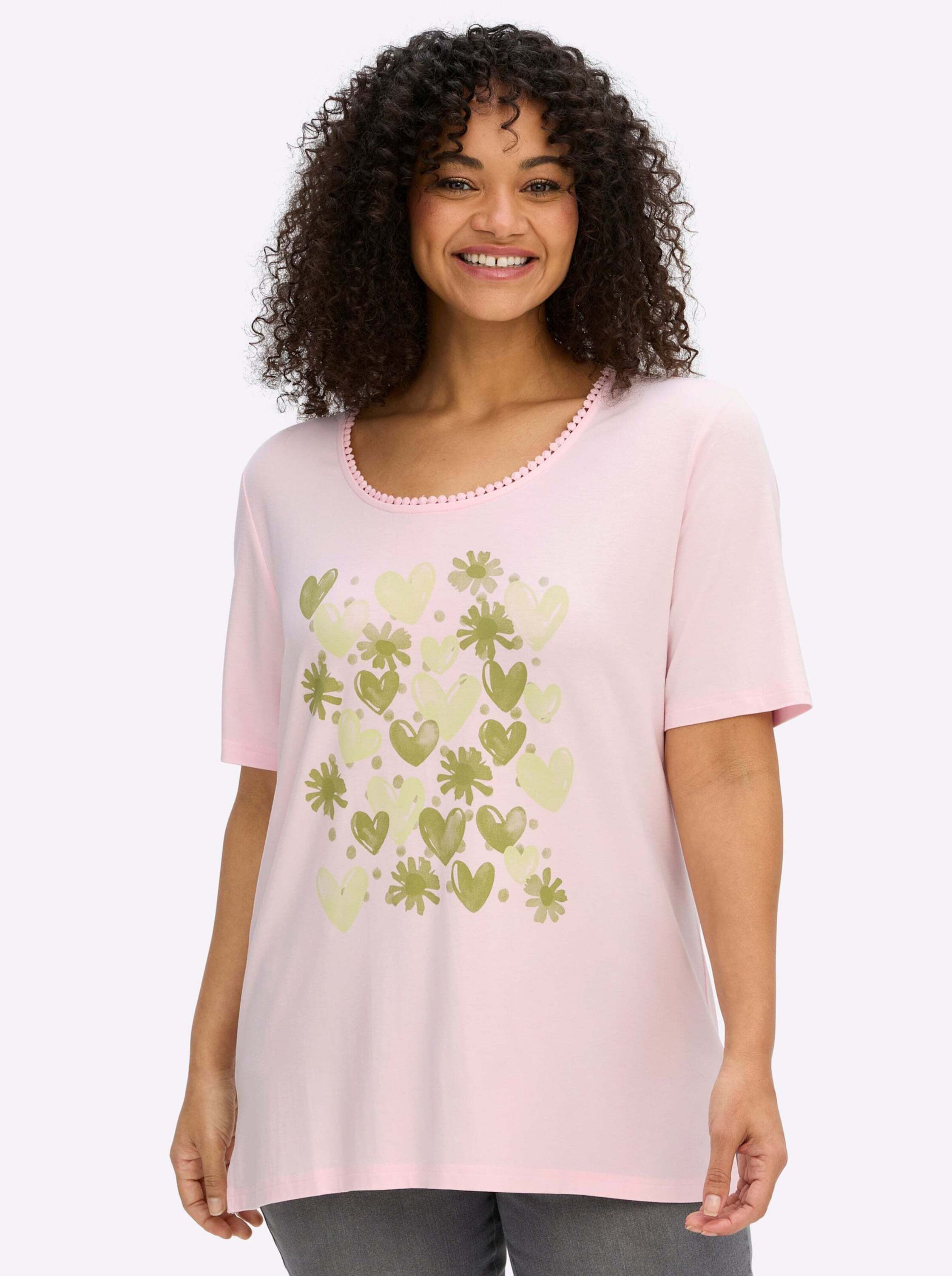 Sheego T-Shirt Shirt Kurzarm