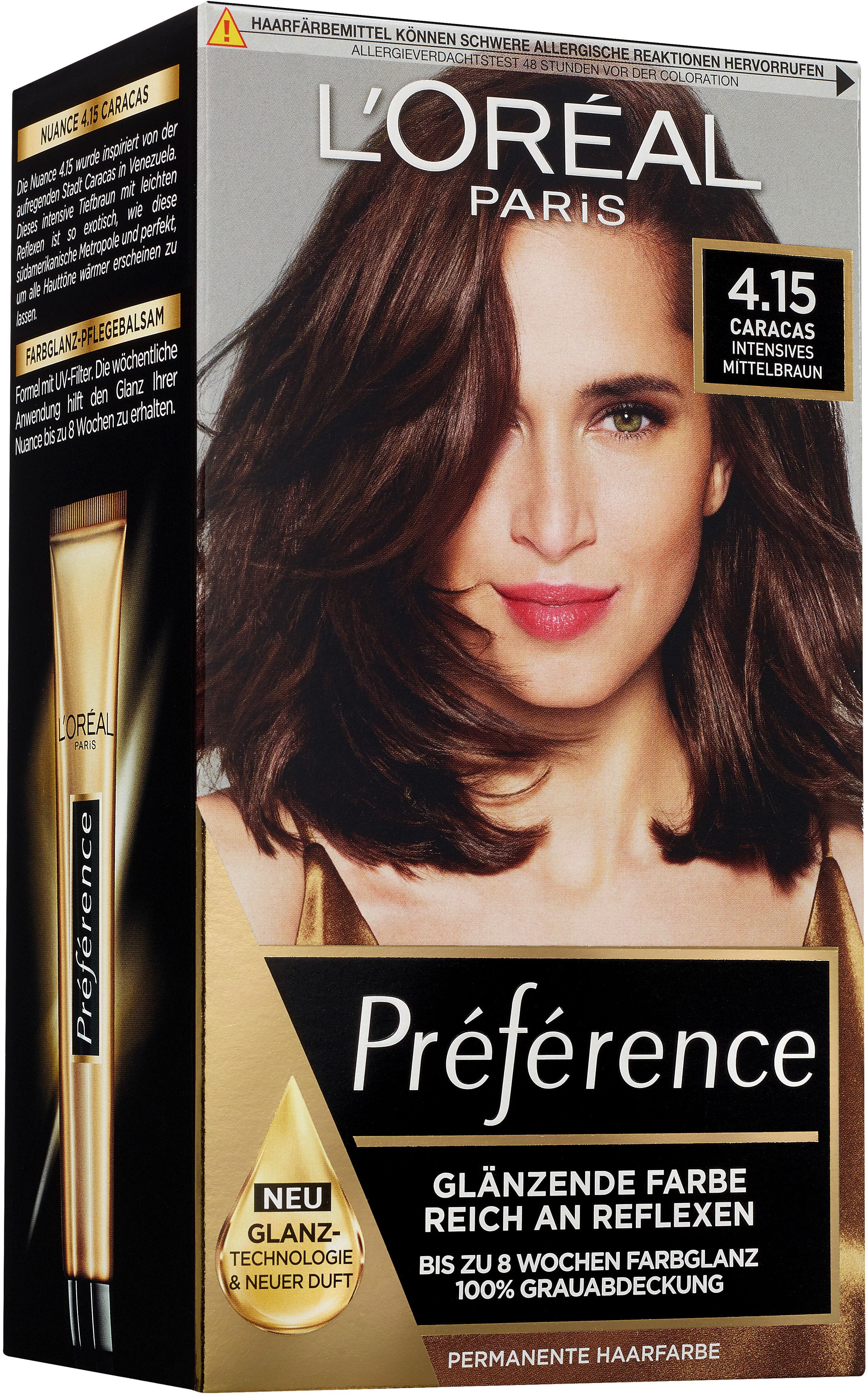 L'ORÉAL PARIS Coloration L'Oréal Paris Préférence, Packung, 3-tlg.