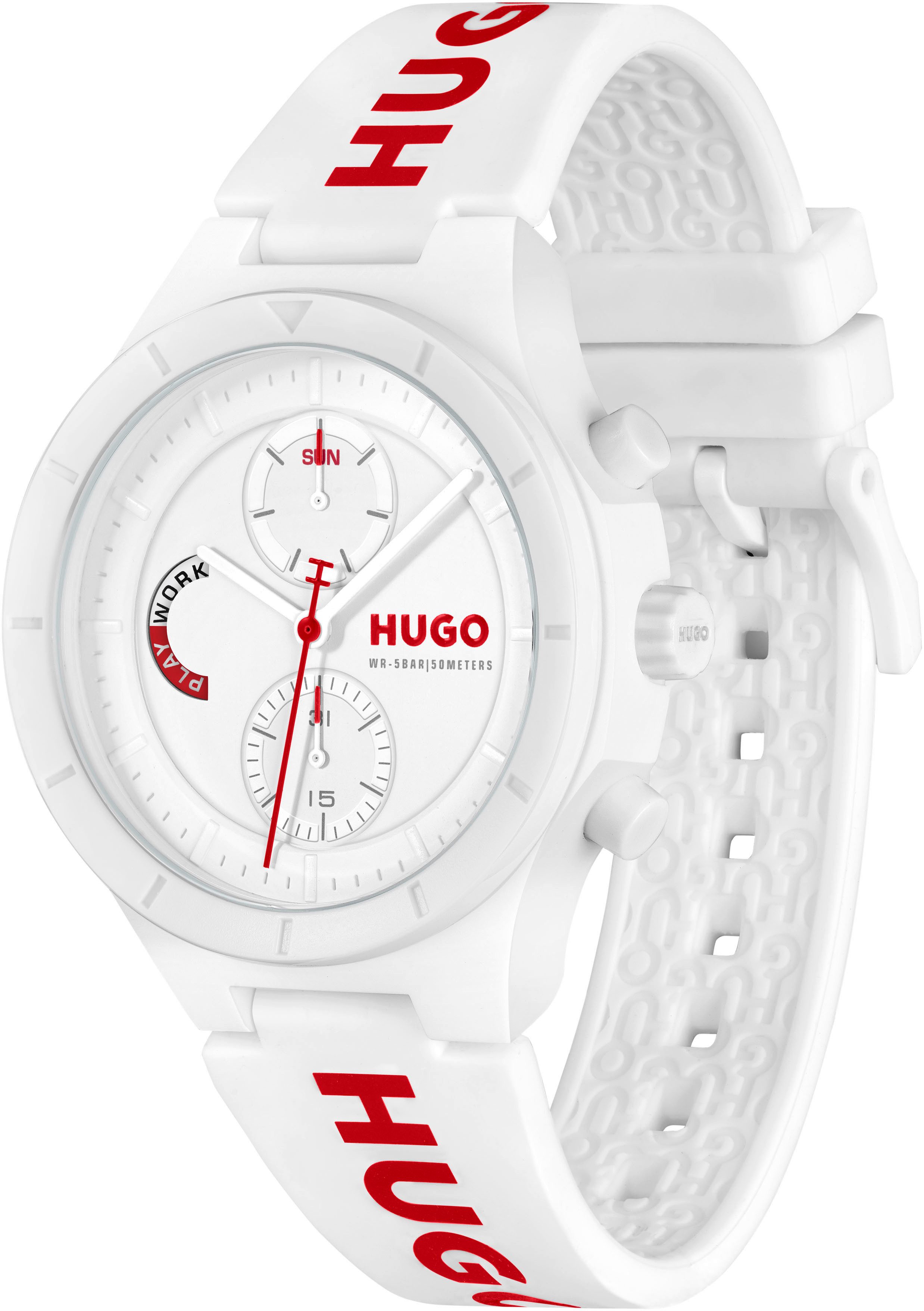 HUGO Multifunktionsuhr #LIT MULTI 1530406, Quarzuhr, Armbanduhr, Herrenuhr, günstig online kaufen