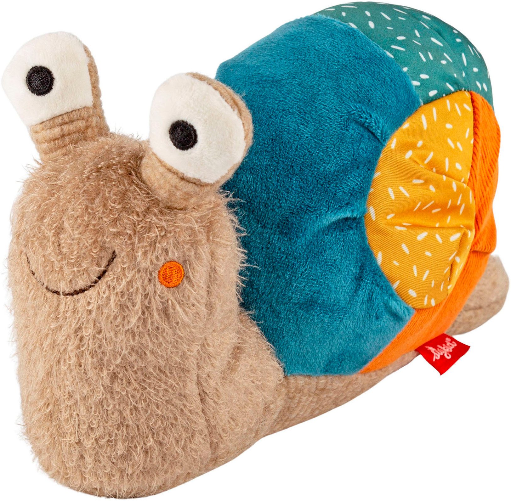 Kuscheltier Patchwork Sweety Yellow, Schnecke