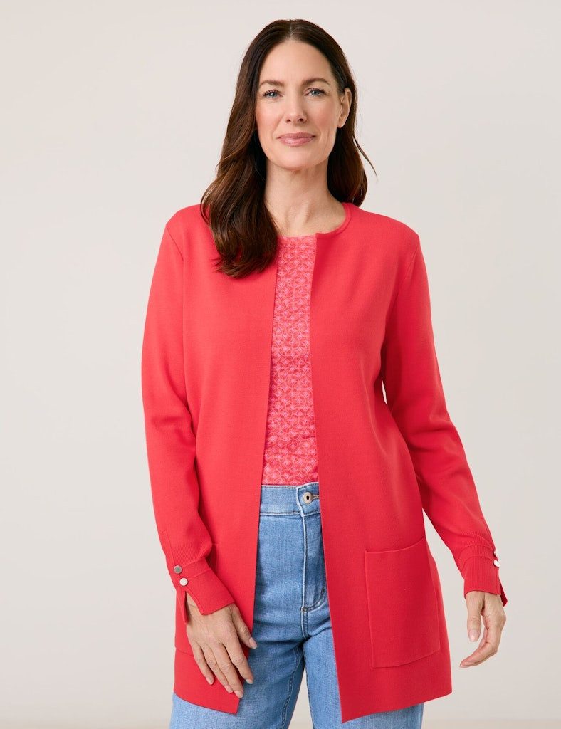 GERRY WEBER Strickcape Gerry Weber / Da.Strickjacke, Poncho / JACKE STRICK