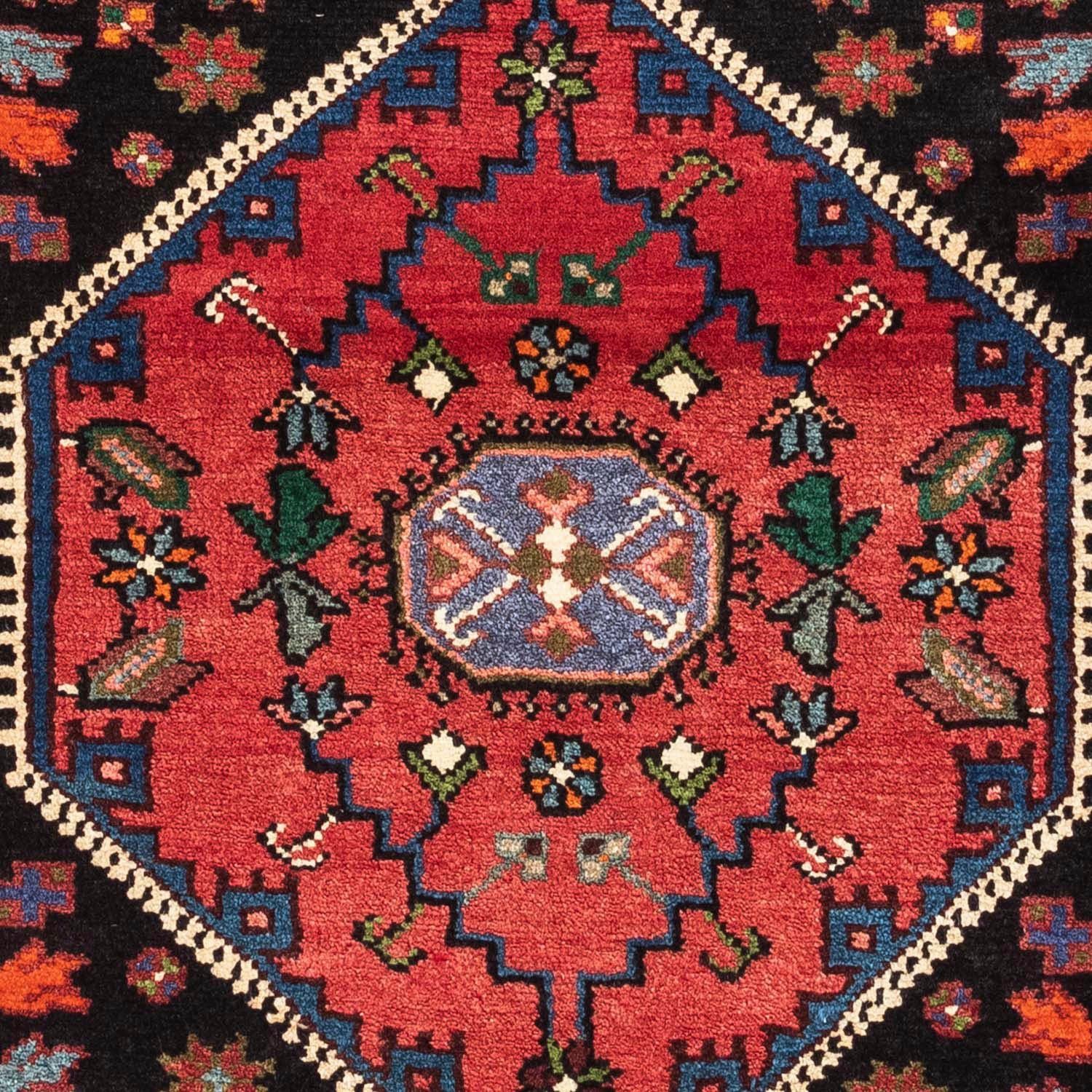 Wollteppich Hosseinabad Medaillon Höhe: Handgeknüpft 75 mm, 10 chiaro 120 morgenland, x rechteckig, cm, Rosso