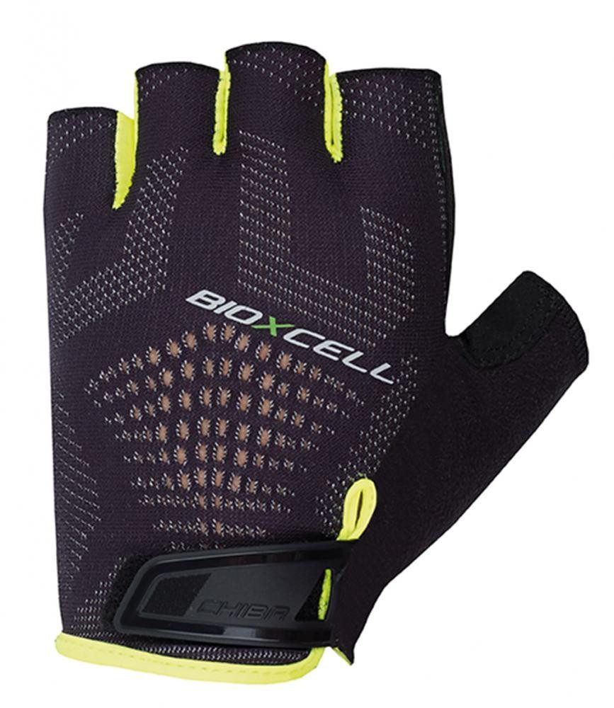 Chiba Fahrradhandschuhe CHIBA BioXCell Super Fly - Radhandschuhe L schwarz/neongelb, gepolster