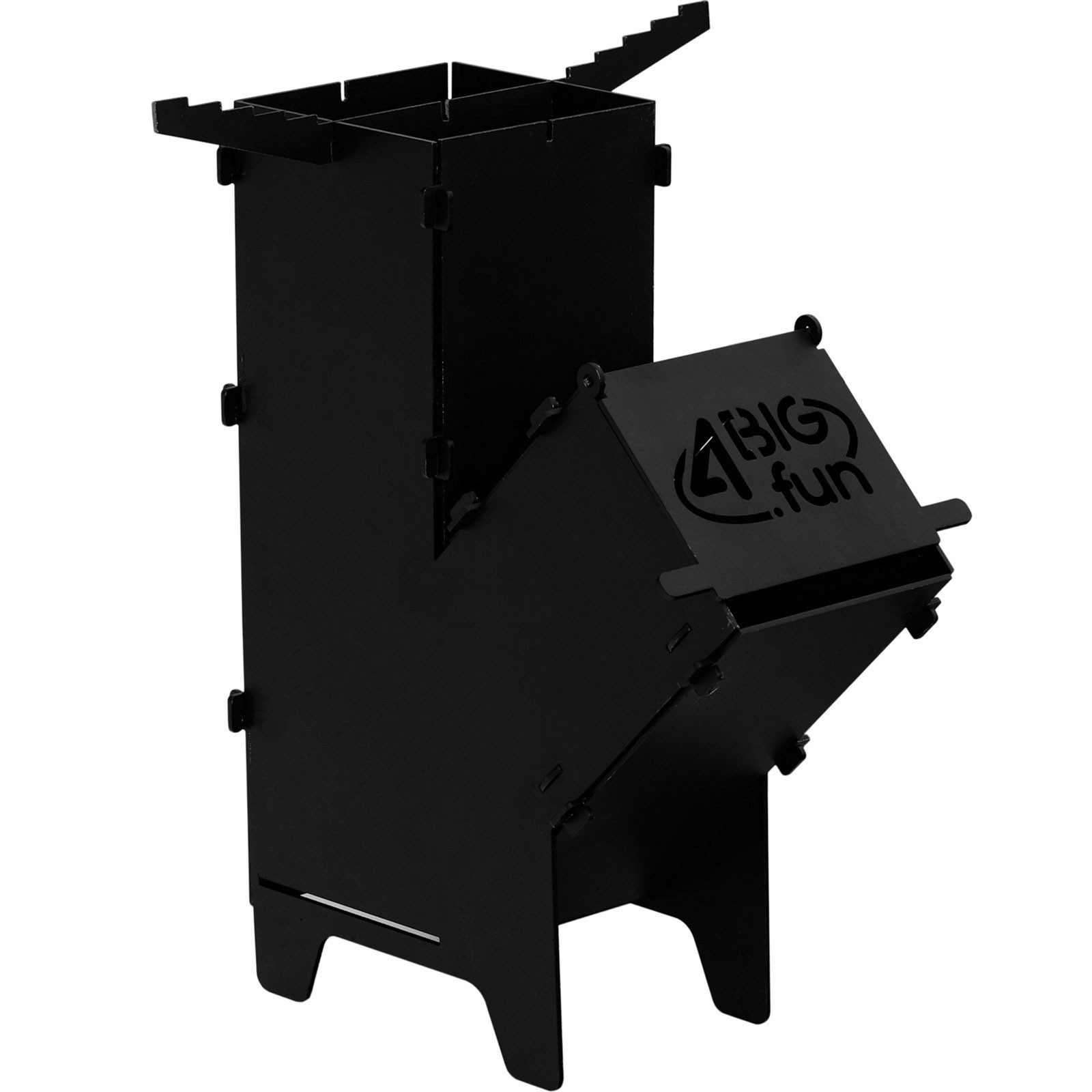 4BIG.fun Feuerstelle Raketenofen Campingkocher Rocket Stove Hobo Ofen
