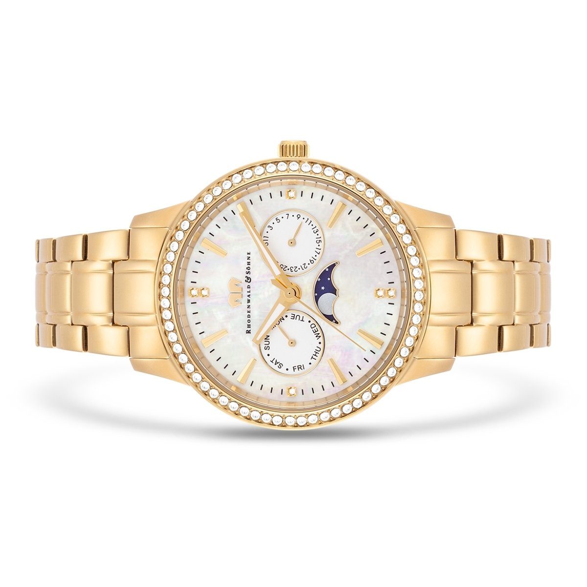Rhodenwald & Söhne Multifunktionsuhr Amidala gelbgold, mit Quarzwerk günstig online kaufen