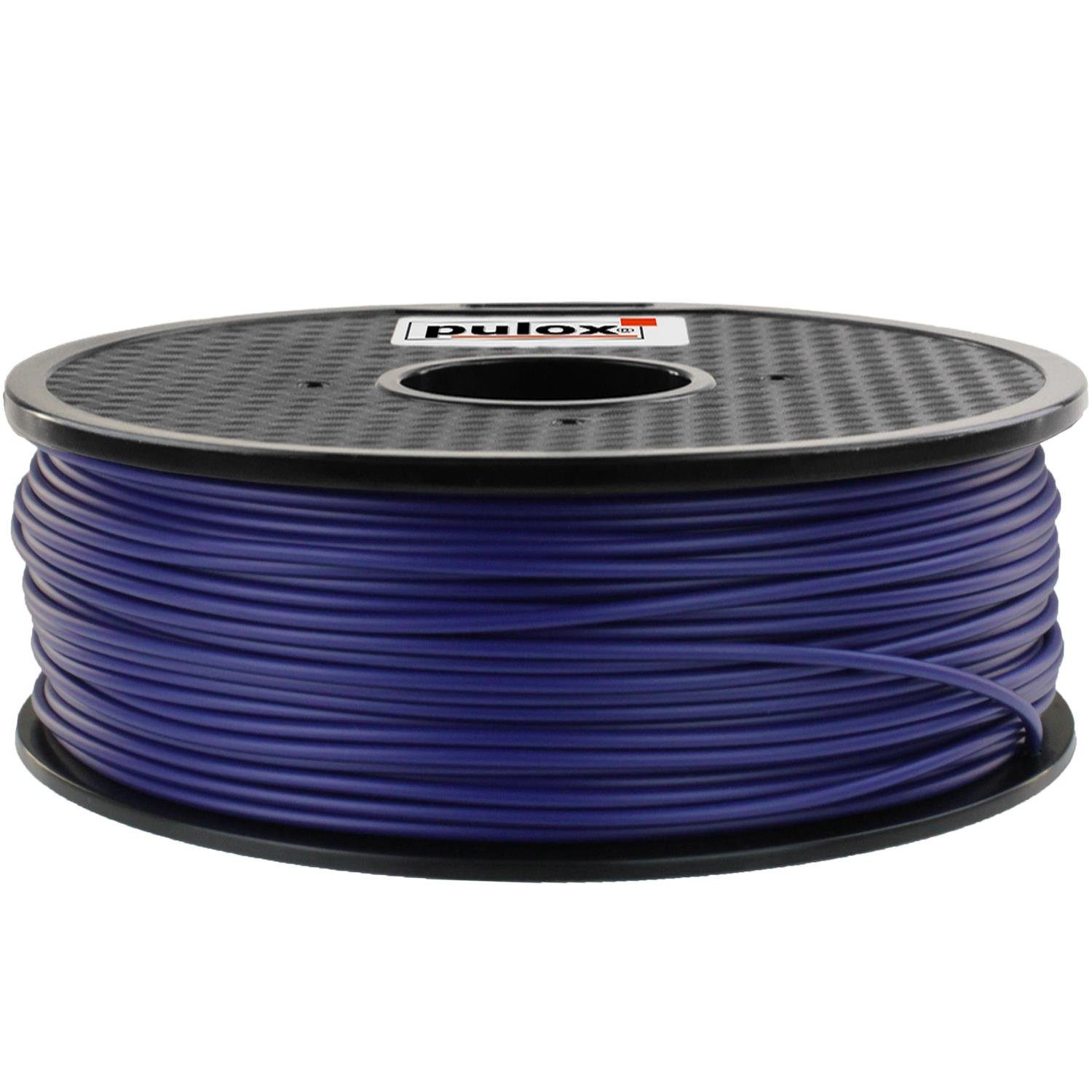pulox Filament 3D Drucker ABS Rolle 1kg 3.00mm Dunkelblau