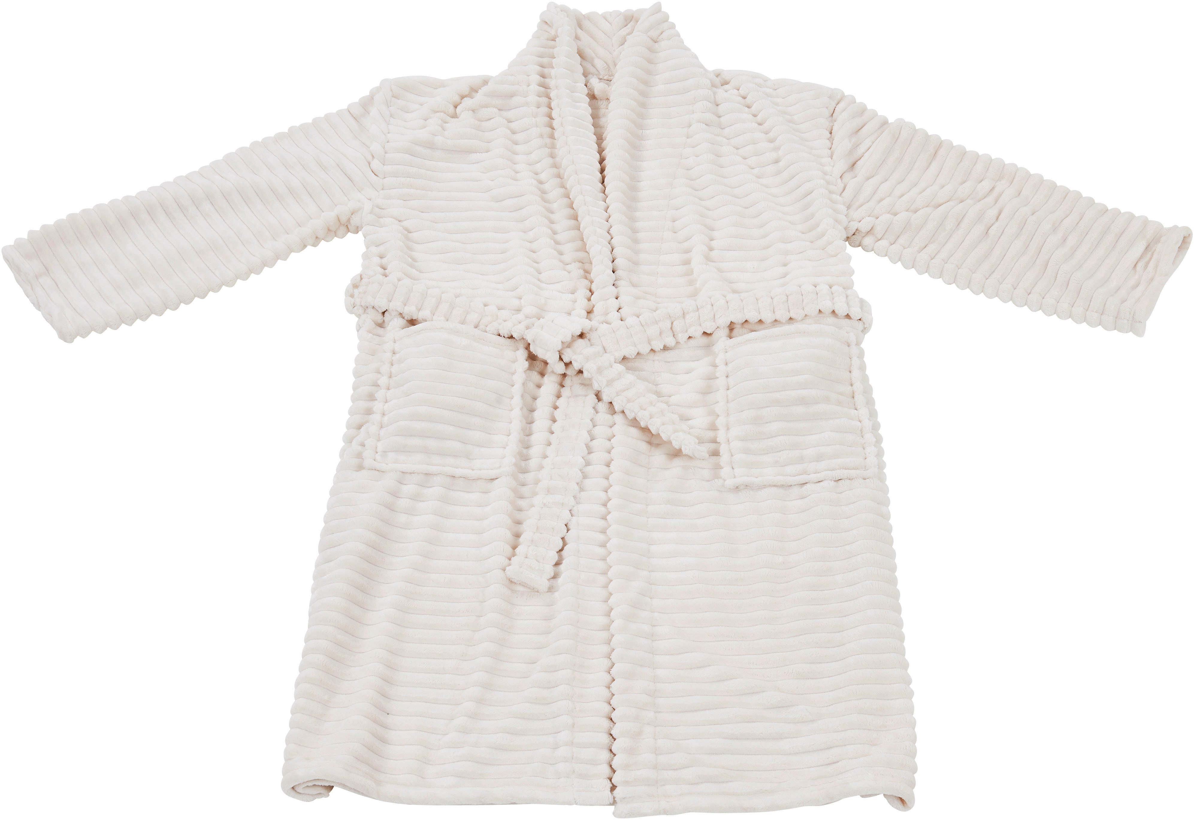 done.® Bademantel, Langform, Flanell, Kapuze, Gürtel günstig online kaufen