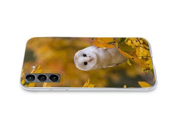 MuchoWow Handyhülle Vogel - Eule - Herbst, Phone Case, Handyhülle Samsung Galaxy S21 Plus, Silikon, Schutzhülle