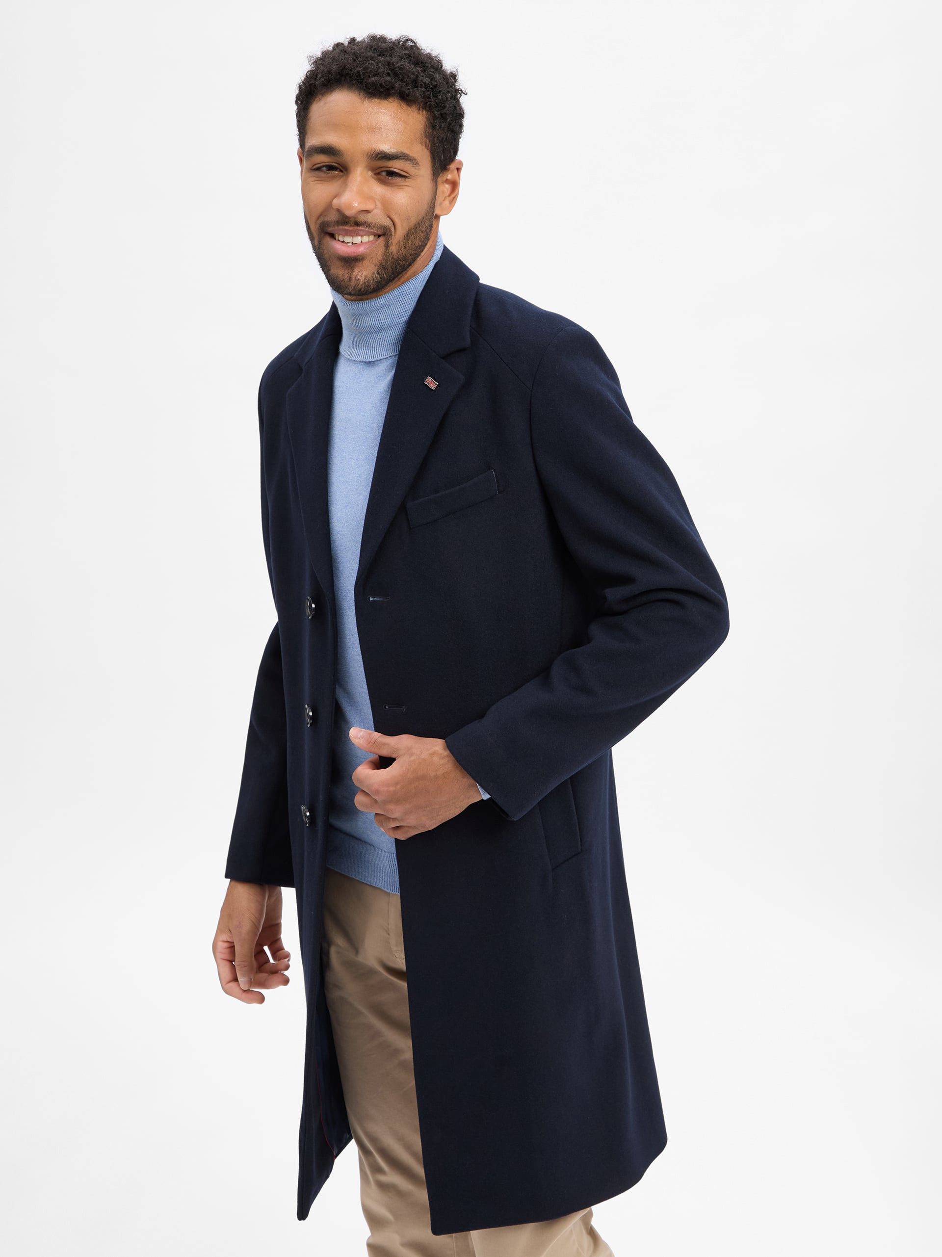 Finshley & Harding London Wollmantel Frederick