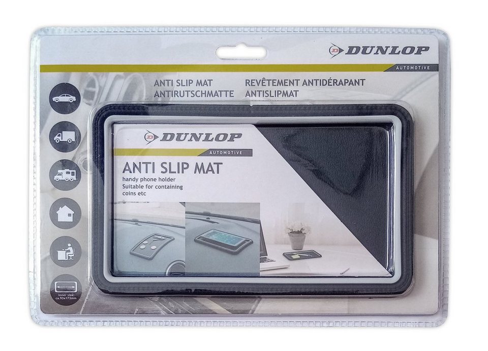 Dunlop Antirutschmatte ANTIRUTSCHMATTE 20x12cm Haftmatte Rutschmatte  Haft-Pad Handy Halter Anti Rutsch Matte Halterung Auto KFZ E08