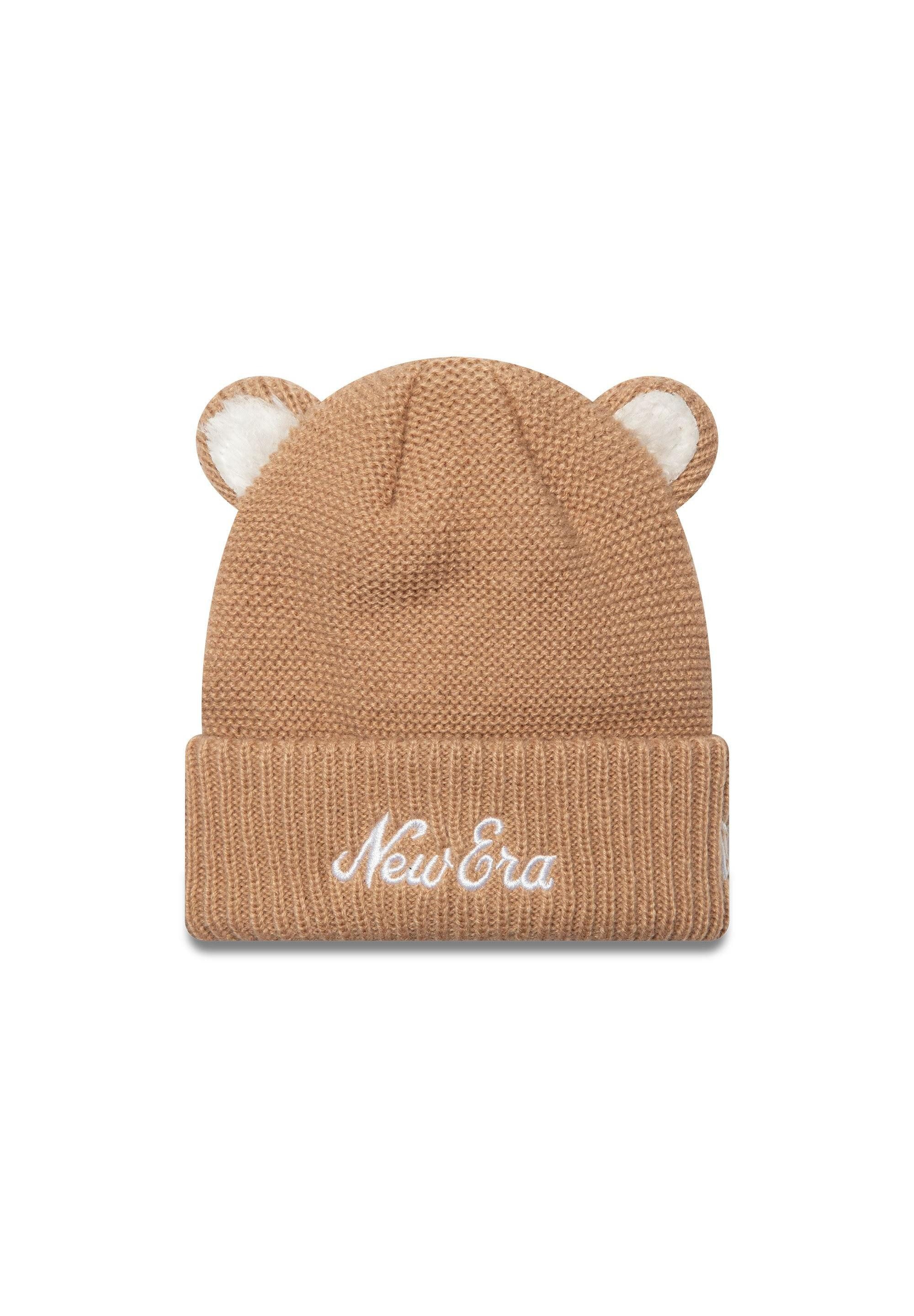 New Era Beanie Teddy Bear Ears Cuff Knit Braun Beanie-Mütze für Kleinkinder New Era (1-St)