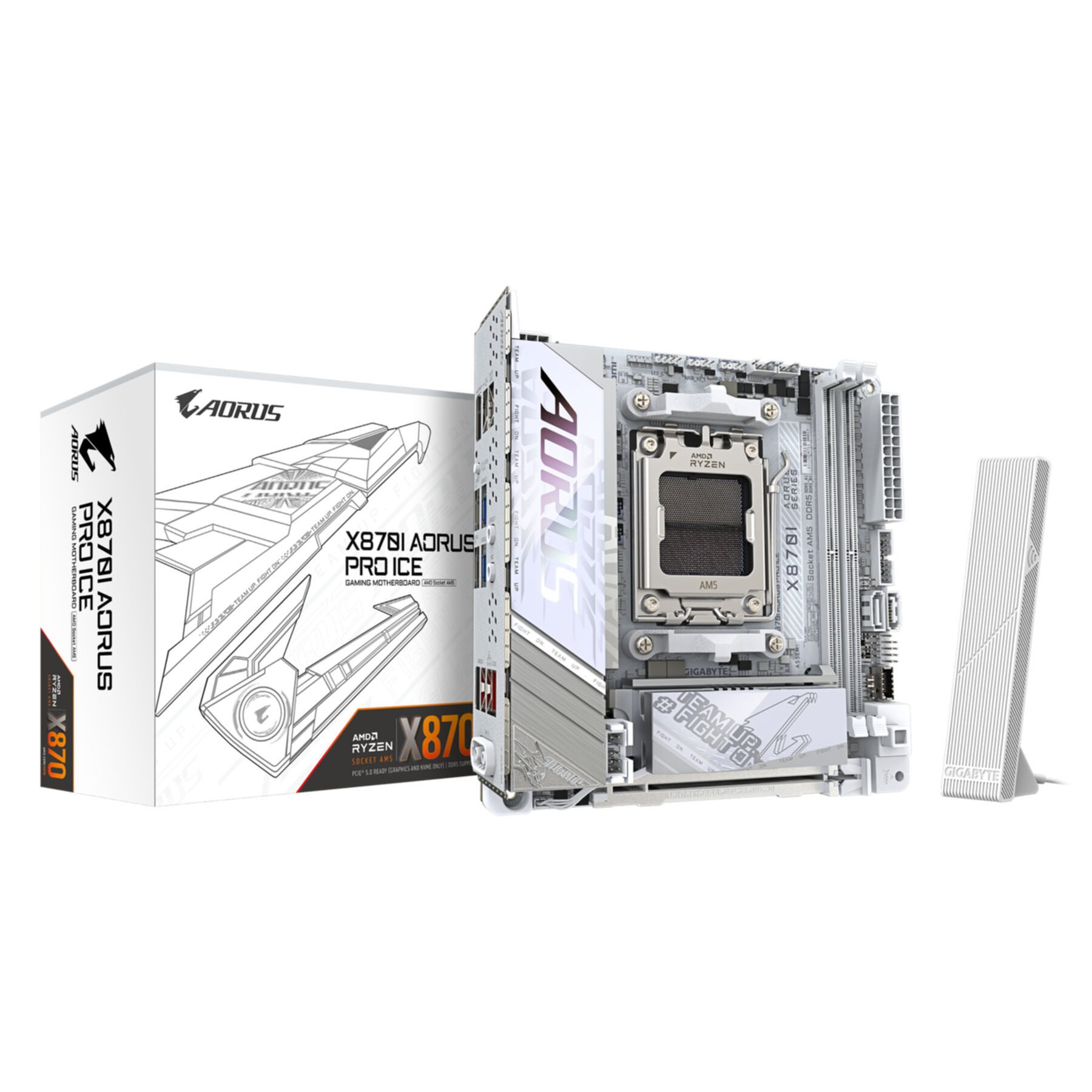 X870I AORUS PRO ICE Mainboard - Unterstützt AMD Ryzen 9000er-Serie CPU Mainboard