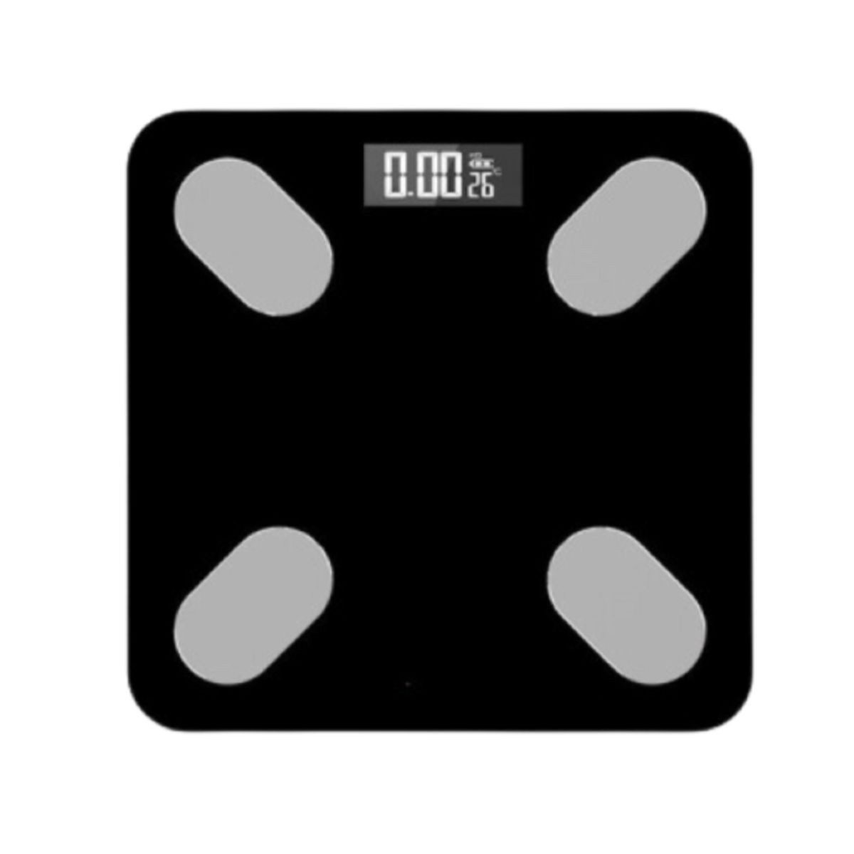R2 Invest Personenwaage Digitale Personenwaage bis 180 kg – Smart-App & Sicherheitsglas, 1-tlg.