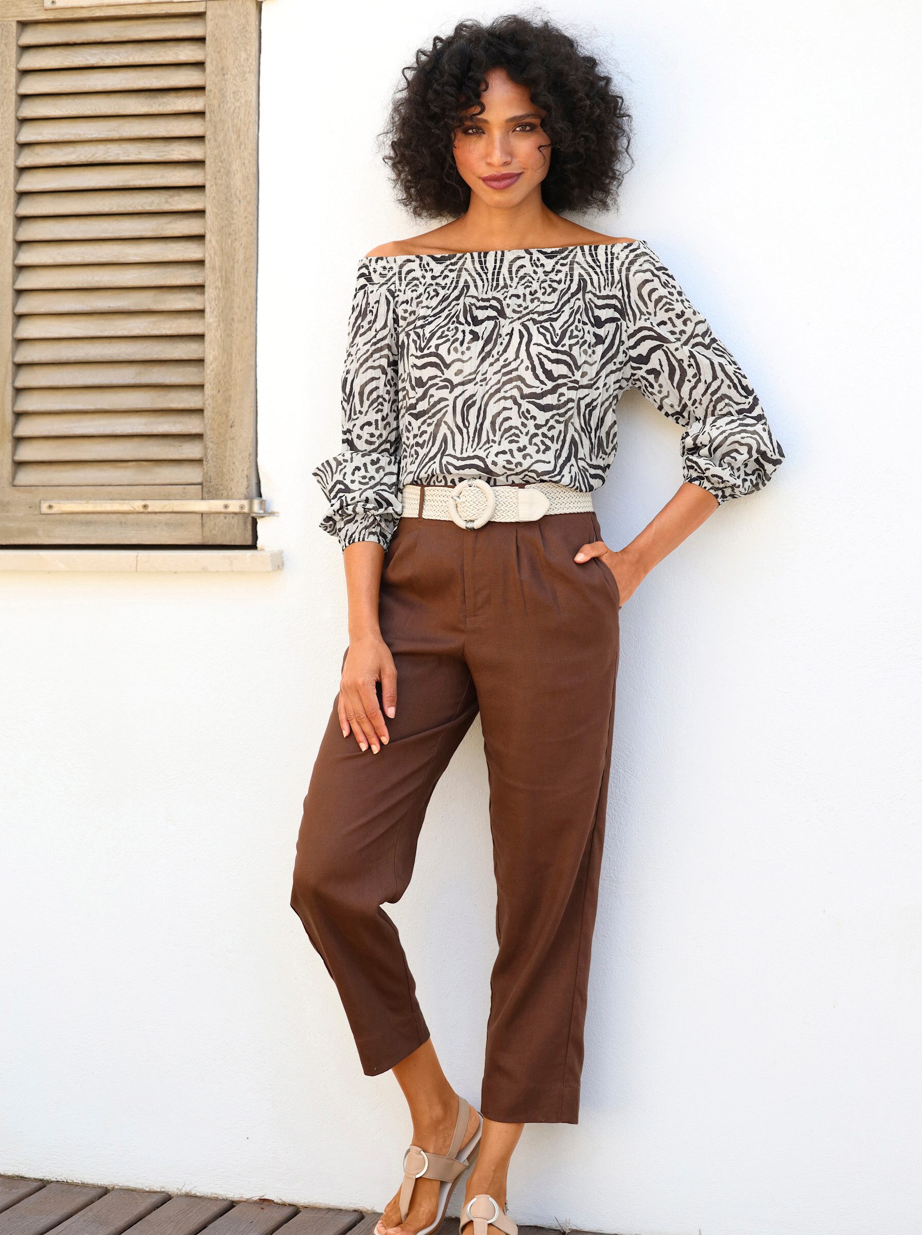 heine Jerseyhose Hose erhöht