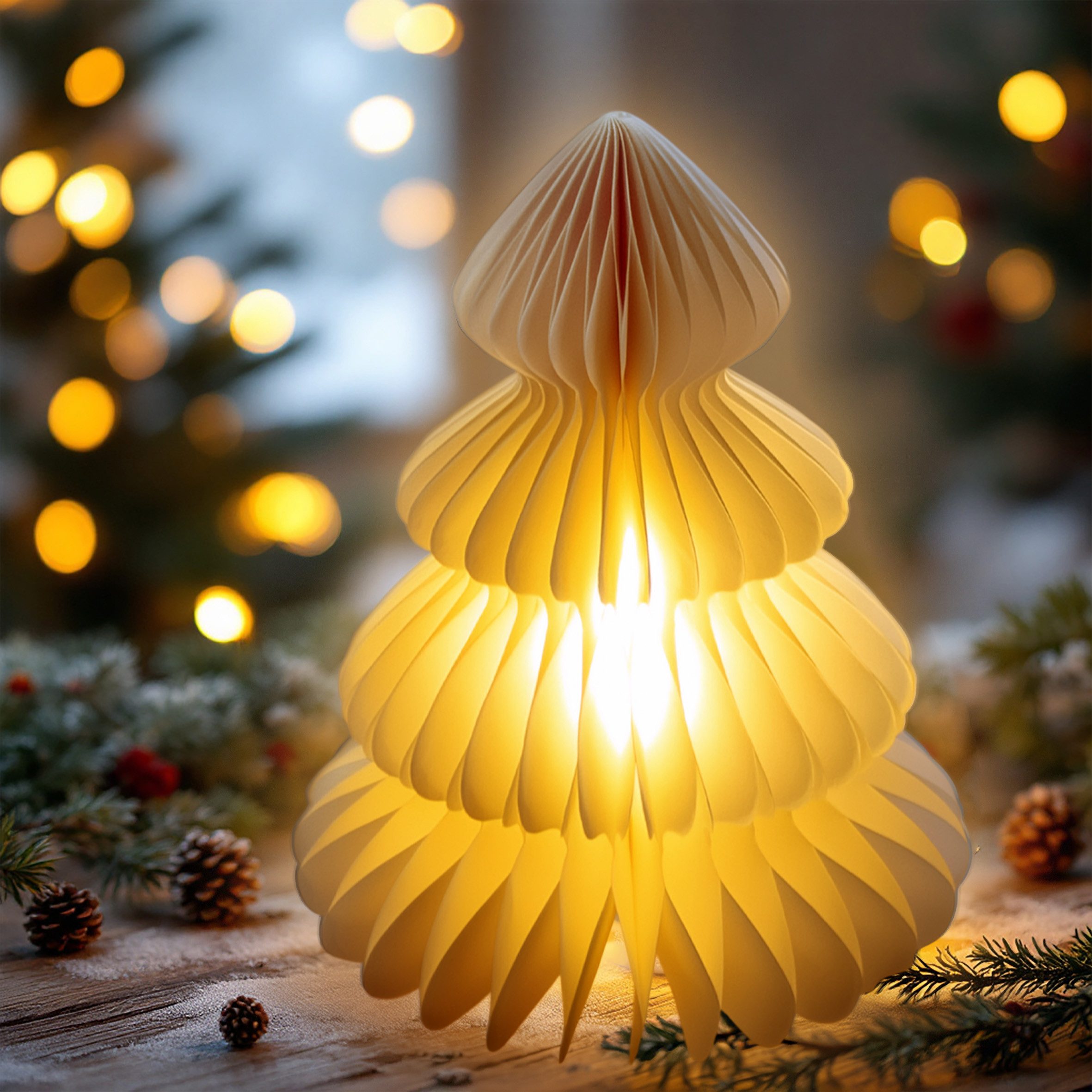 Spetebo LED-Dekofigur LED Papier Engel warm günstig online kaufen