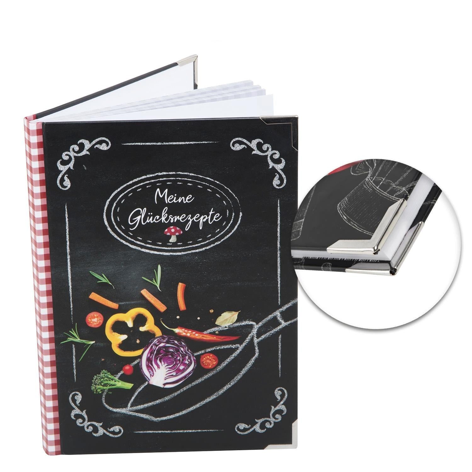 Logbuch-Verlag Dekofigur DIY Rezeptbuch DIN A5 MEINE GLÜCKSREZEPTE - leeres günstig online kaufen