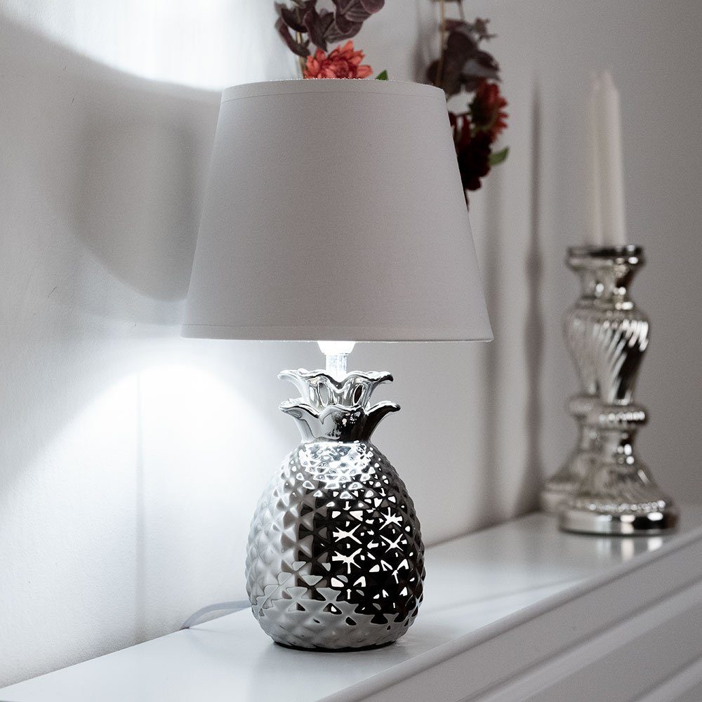Wohnzimmer Leselampe Tischlampe Keramik inklusive, Tischleuchte, Leuchtmittel im etc-shop Schreibtischleuchte Leuchte nicht