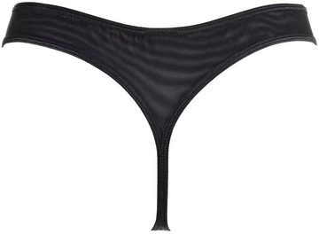 Axami String String in schwarz mit Tüll transparent Slip (einzel, 1-St)