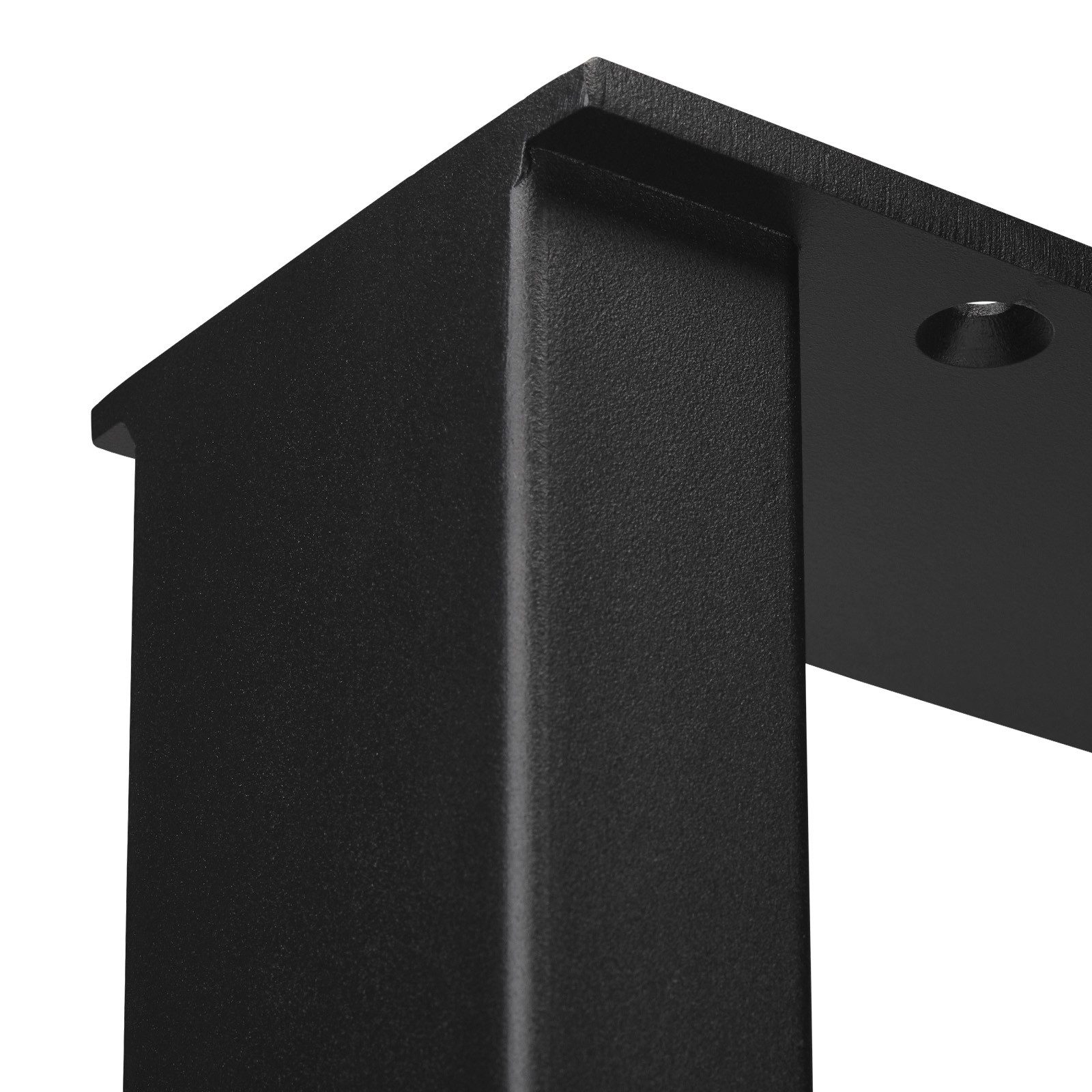 SO-TECH® Tischgestell TAB Stahl schwarz matt Profil 80 x 40 mm (1-St), bis Höhe: 720 mm und Tiefe: 800 mm