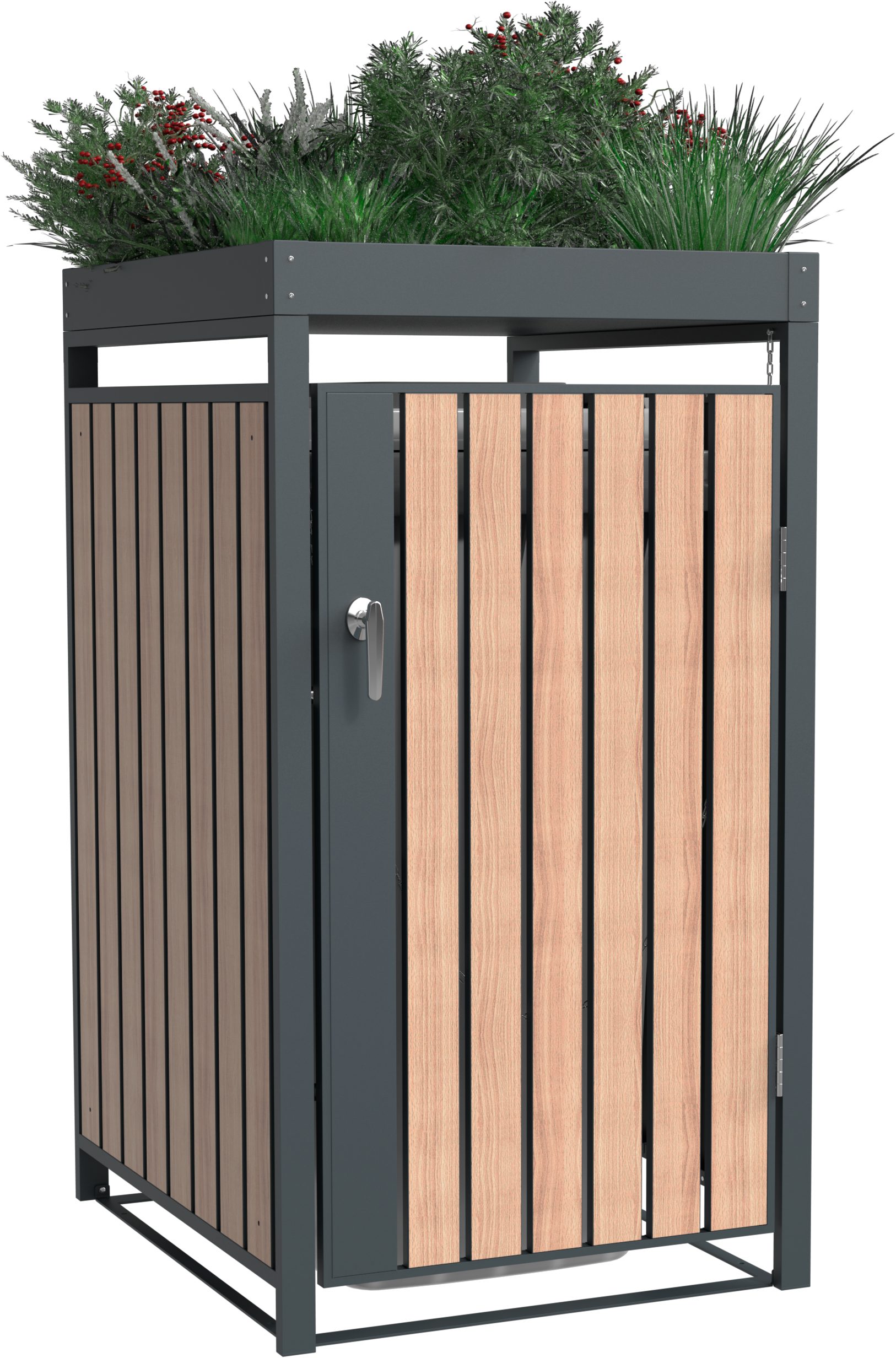 WESTMANN Mülltonnenbox Planta, Platz für 1 Mülltonnen je 240 L, BxHxT: 68x84x124,5 cm