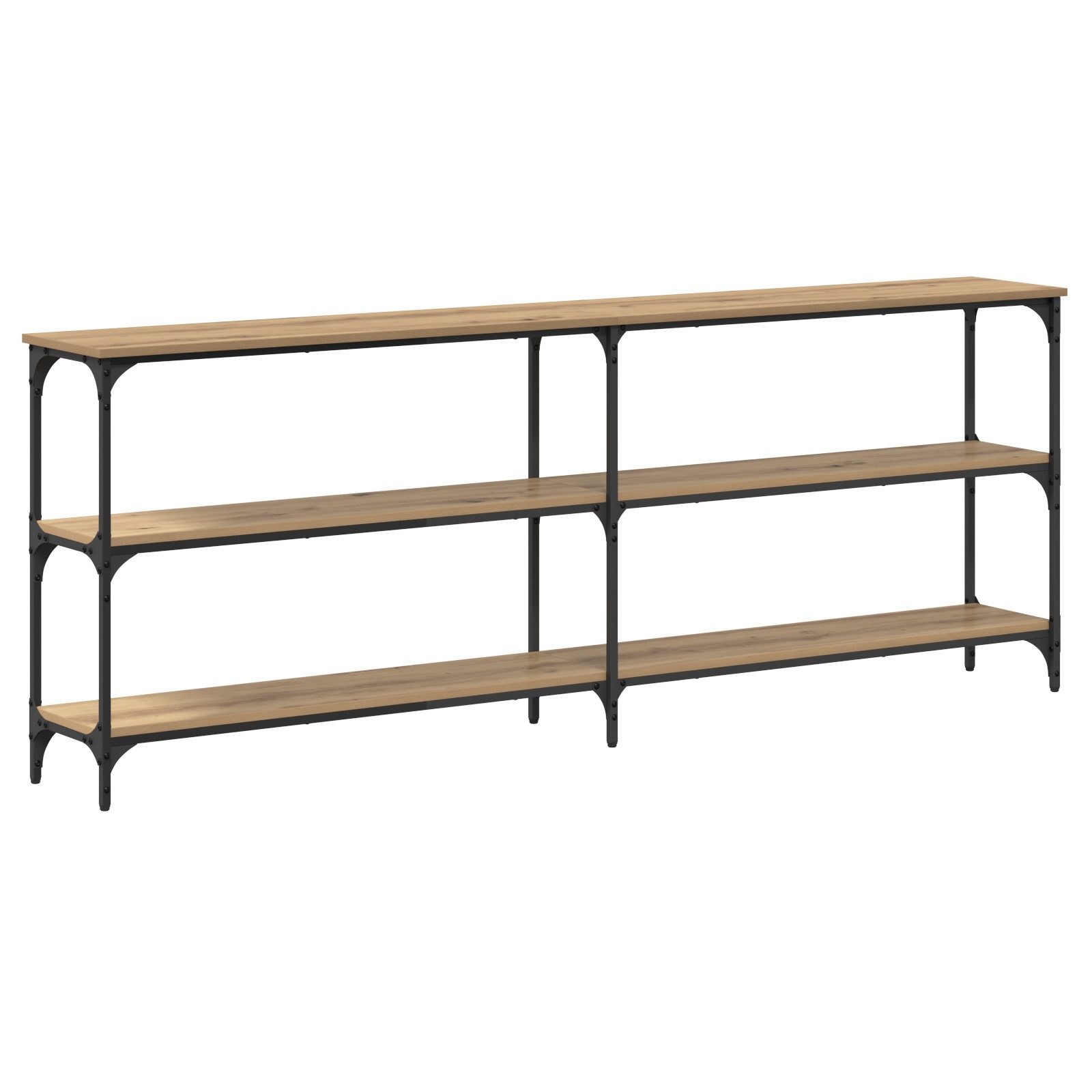 vidaXL Beistelltisch Konsolentisch Massivholz Eiche 200x29x75 günstig online kaufen